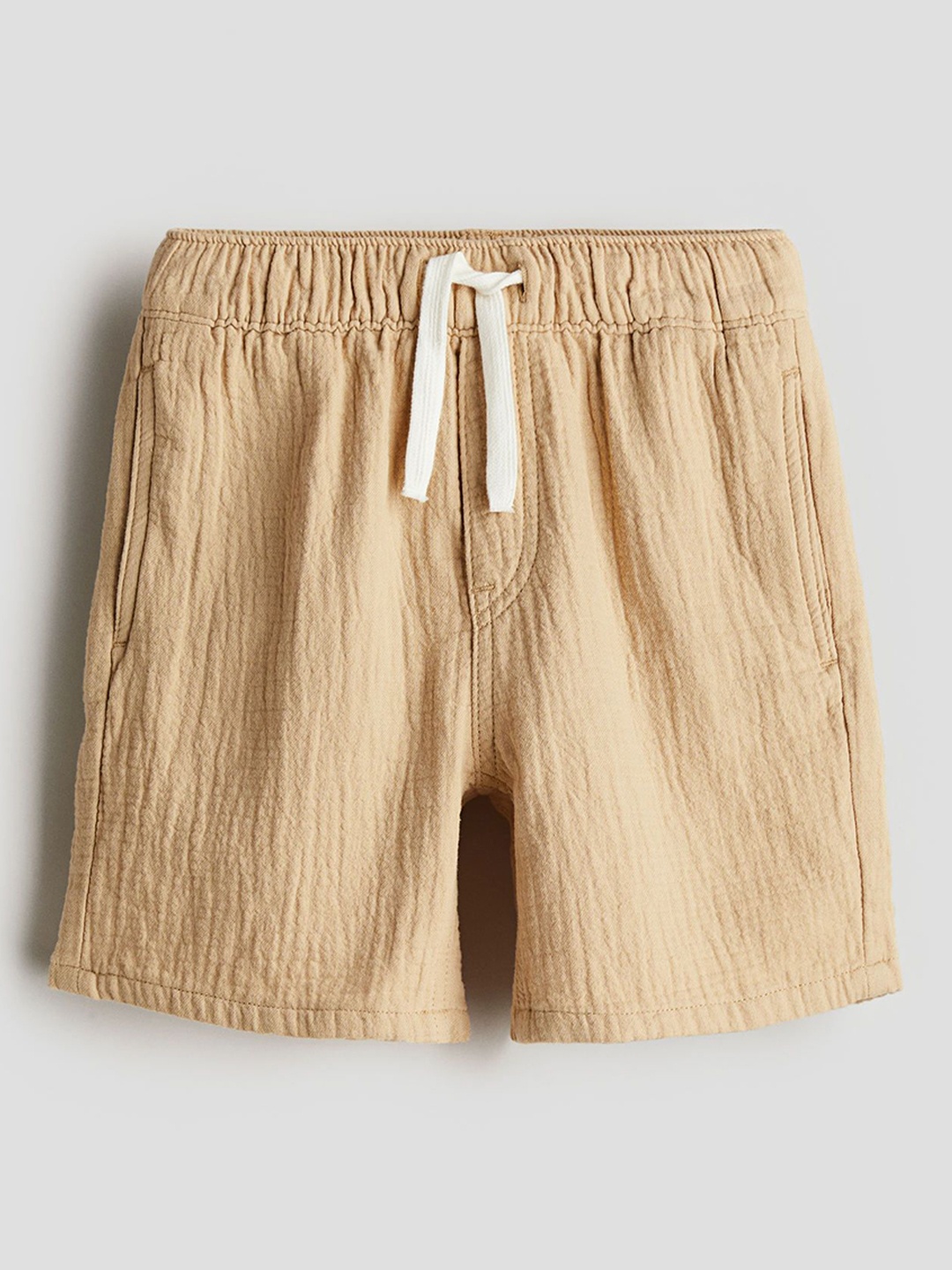 

H&M Boys Pure Cotton Pull-On Shorts, Beige