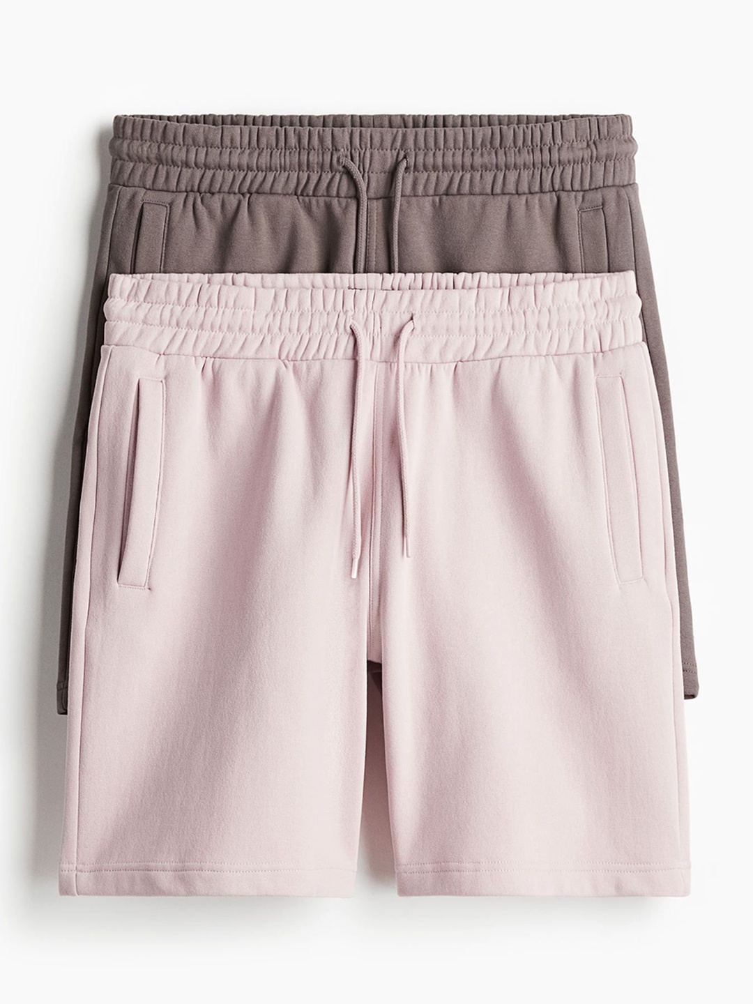 

H&M Men 2-Pack Regular Fit Sweatshorts, Pink
