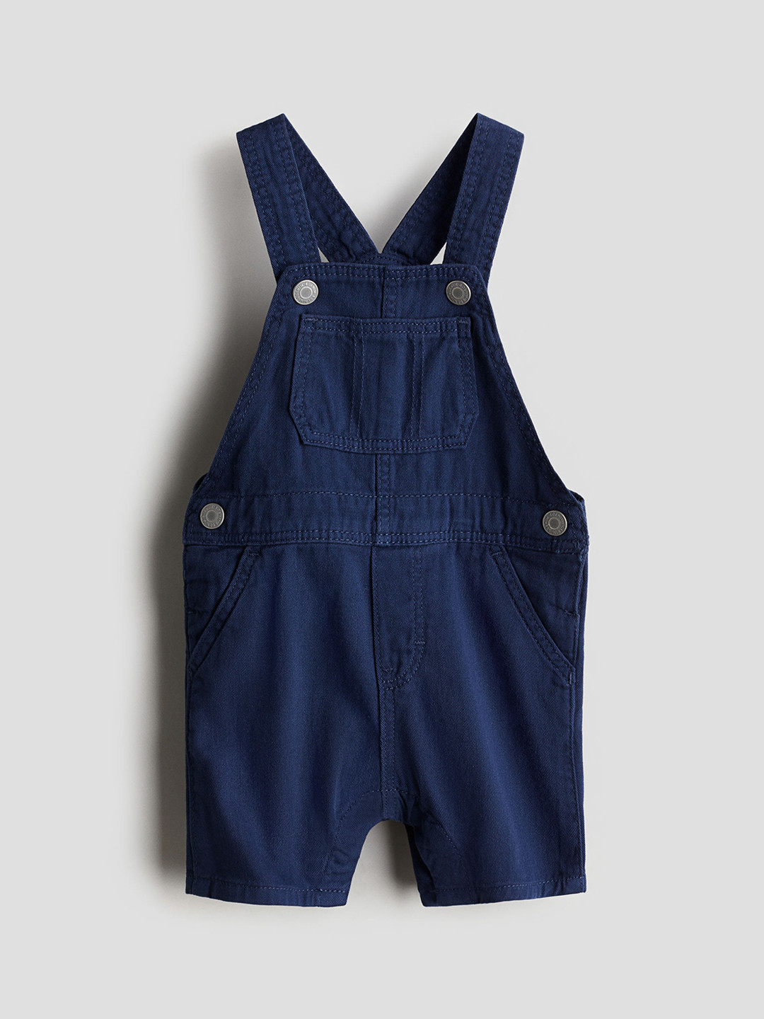 

H&M Boys Pure Cotton Twill Dungarees, Navy blue