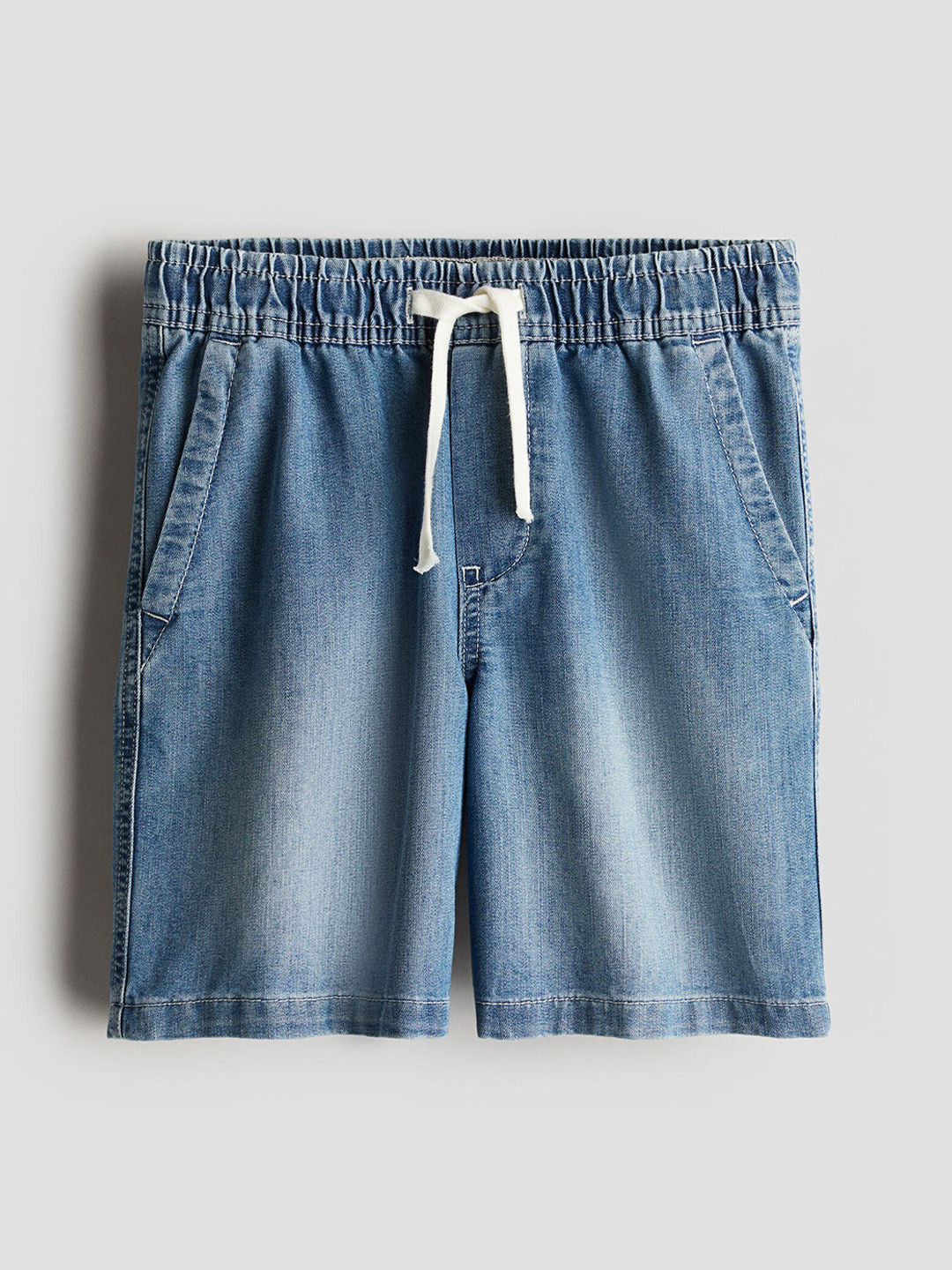 

H&M Boys Loose Fit Denim Shorts, Blue