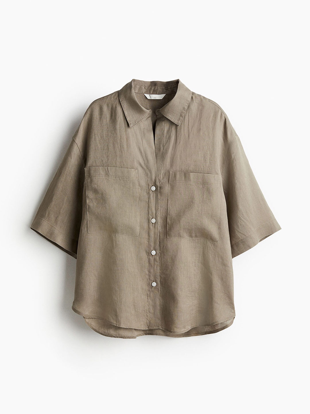 

H&M Women Linen shirt, Beige
