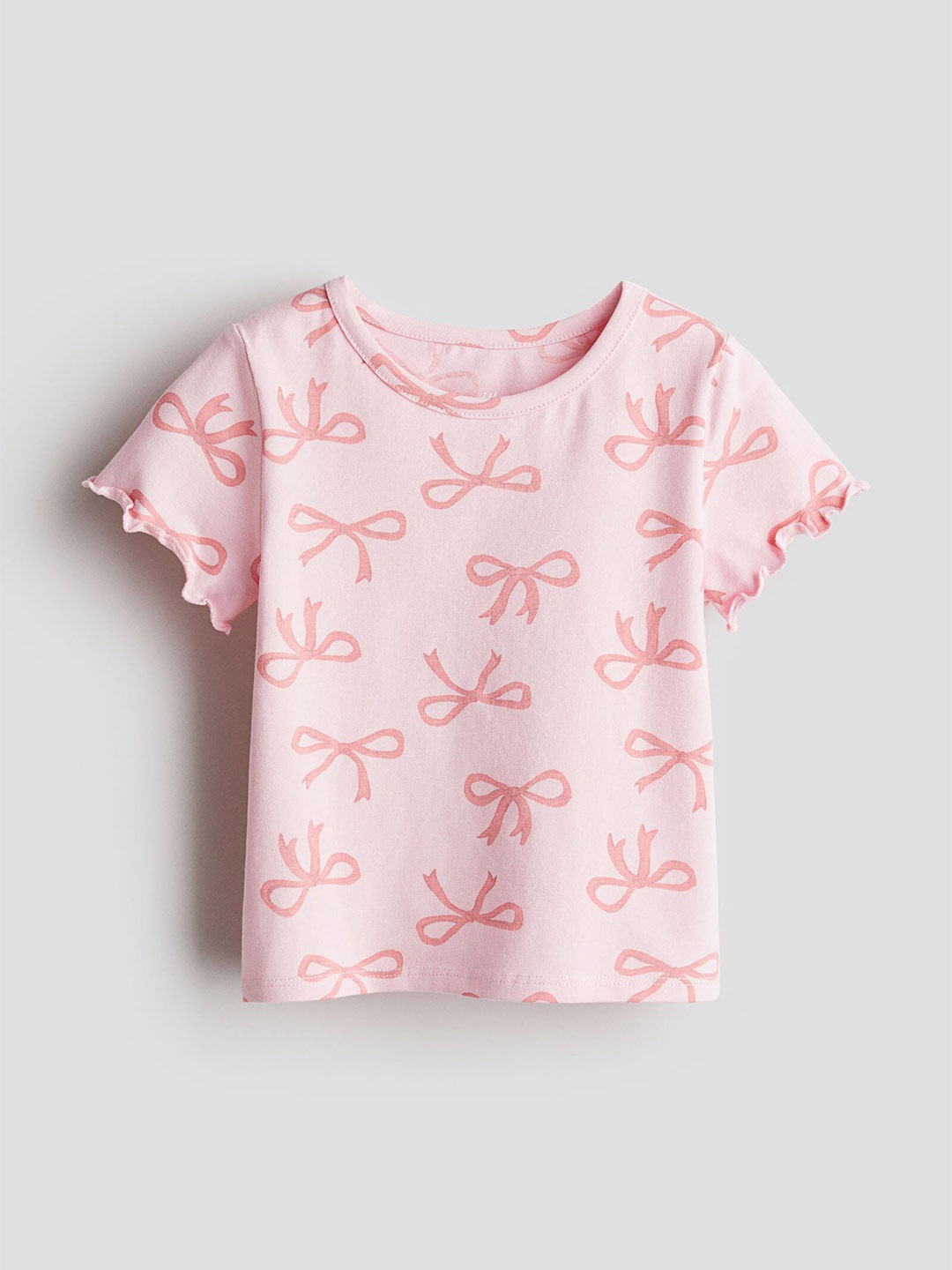 

H&M Girls Printed Round Neck T-shirt, Pink