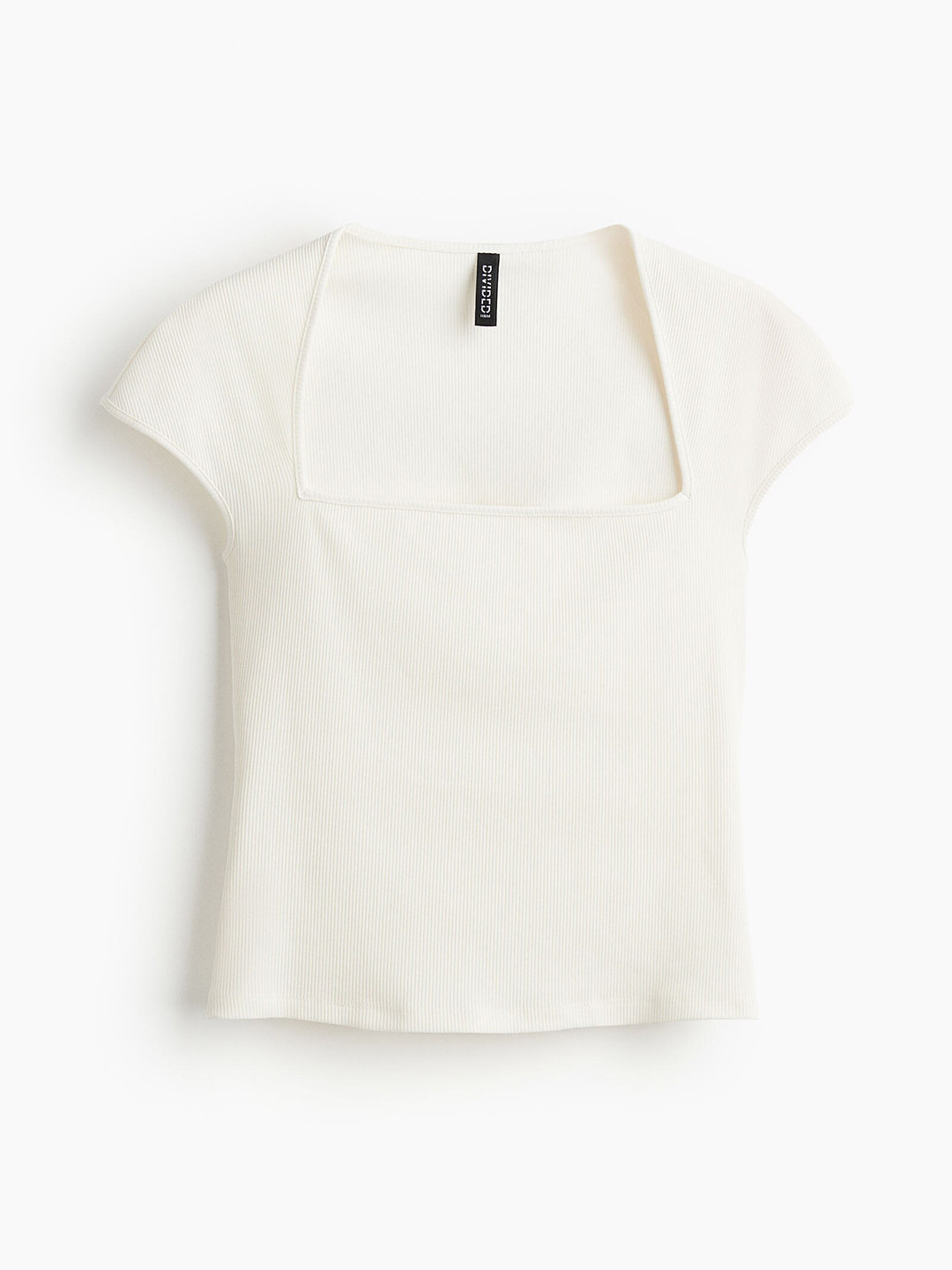 

H&M Women Cap-Sleeved Top, White