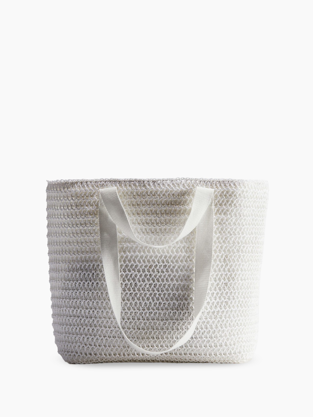

H&M Straw Shopper, White