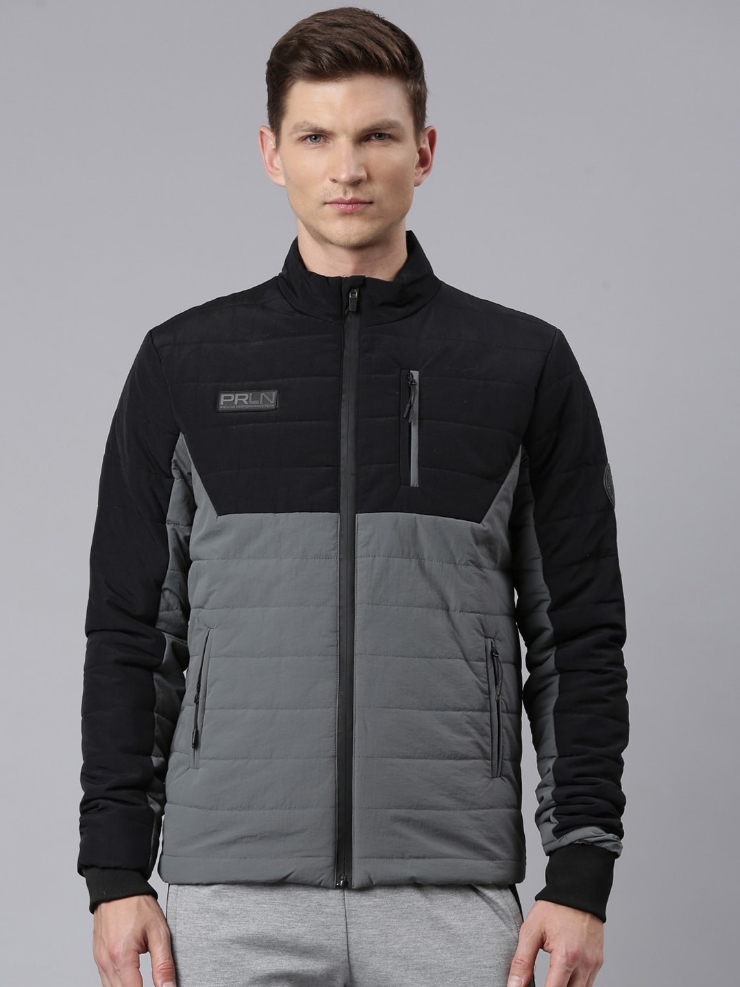 

Proline Colourblocked Water Resistant Padded Jacket, Grey