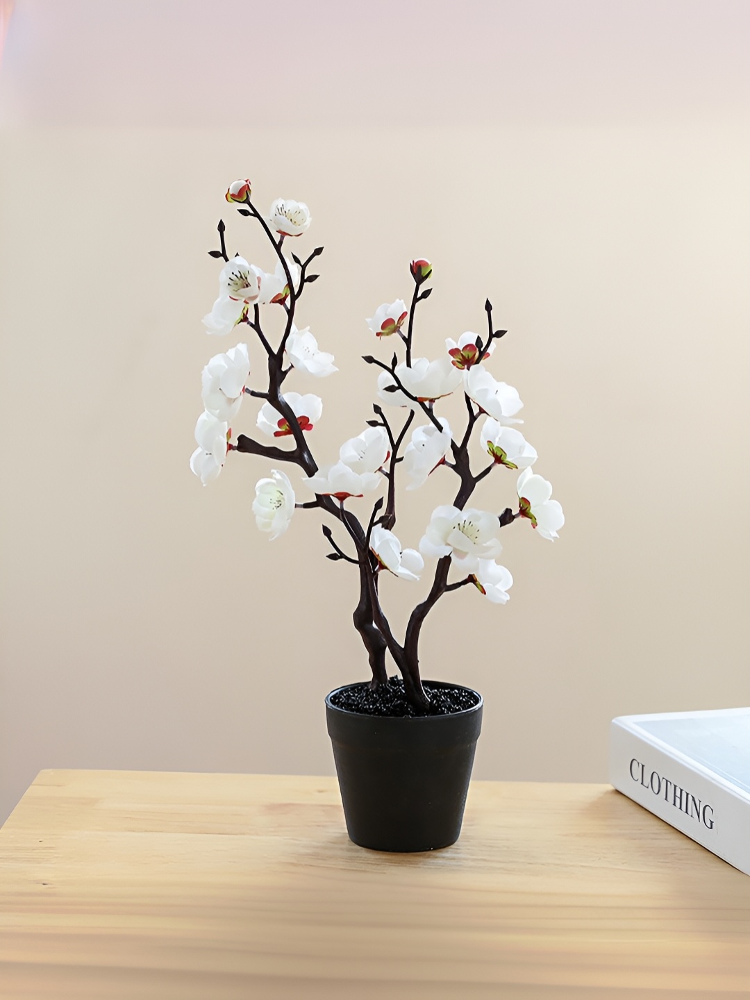 

UMAI White Artificial Flower With Pot