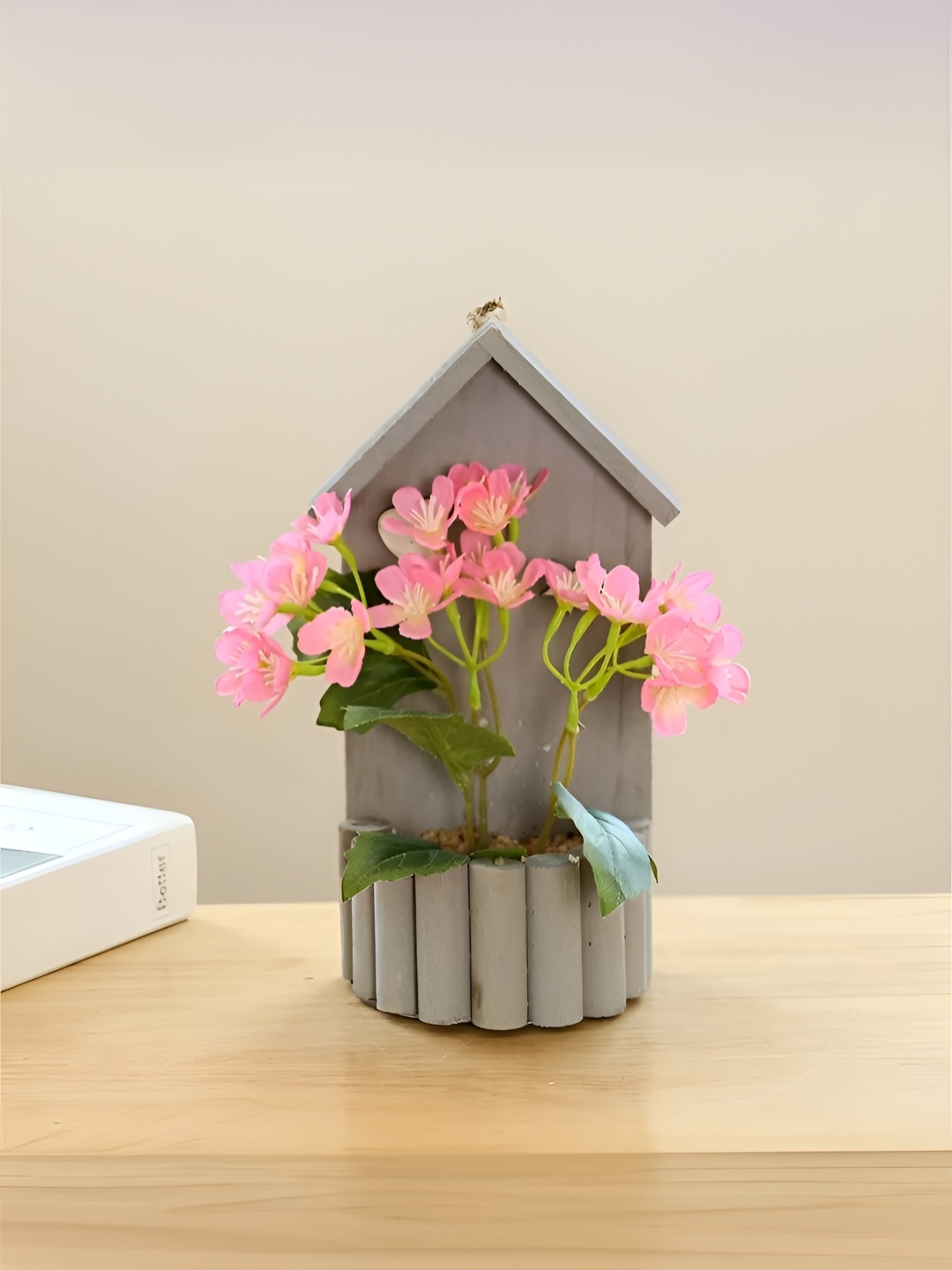 

UMAI Pink Hanging Artificial Flower With Pot