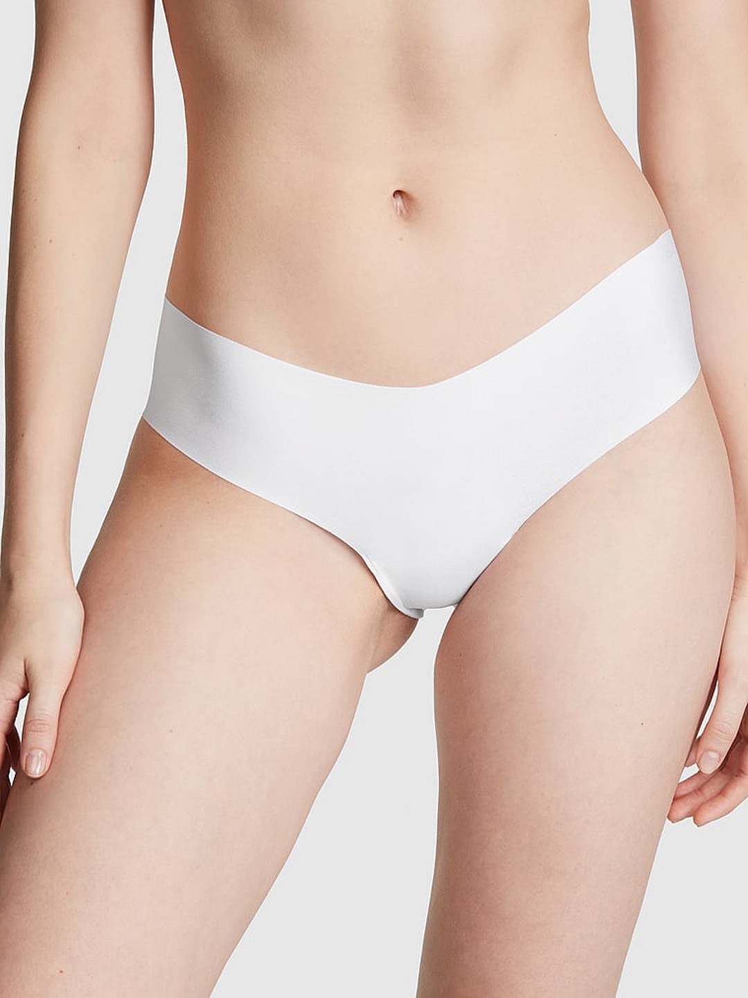 

Victoria's Secret PINK Low Rise No-Show Cheeky Briefs, White