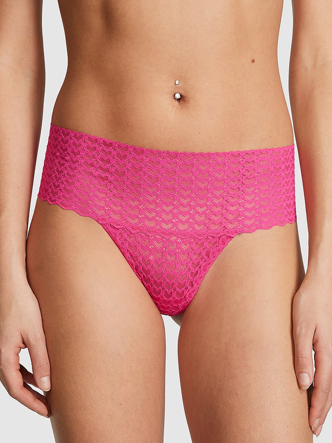 

Victoria's Secret PINK Wink Self Design Wide-Waist Thong Briefs