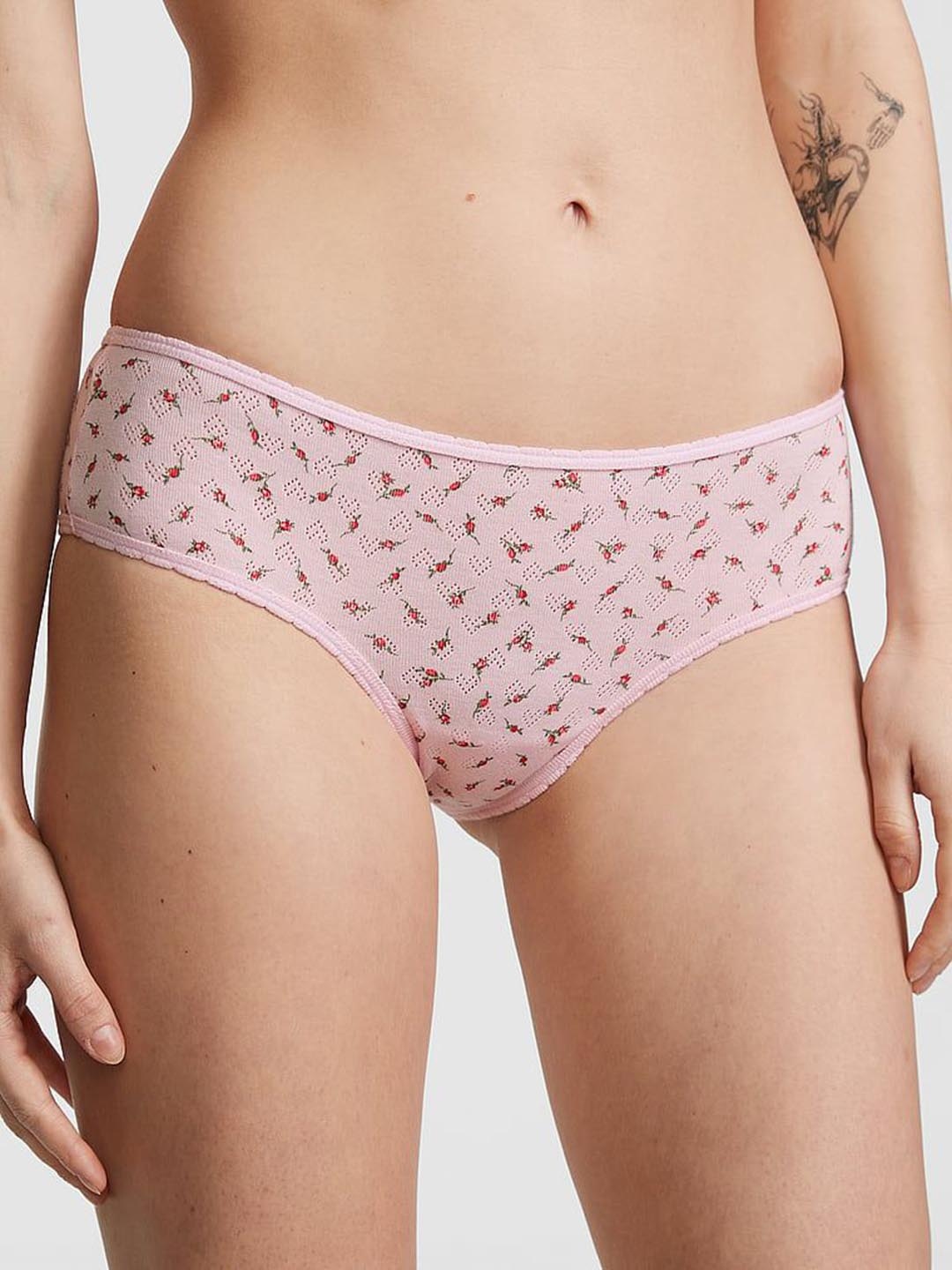 

Victoria's Secret PINK Printed Pure Cotton Cheeky Basic Briefs