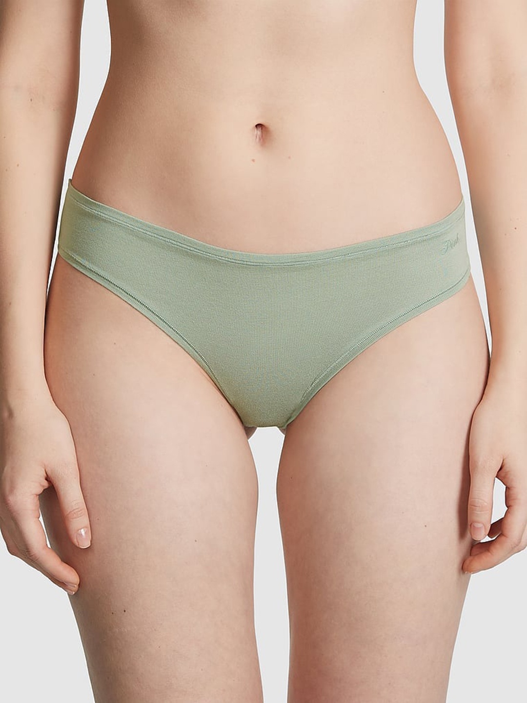 

Victoria's Secret PINK Cheeky Basic Briefs, Green