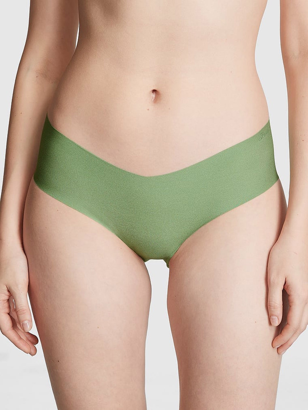 

Victoria's Secret PINK No-Show Hiphugger Low-Rise Seamless Hipster Briefs, Green