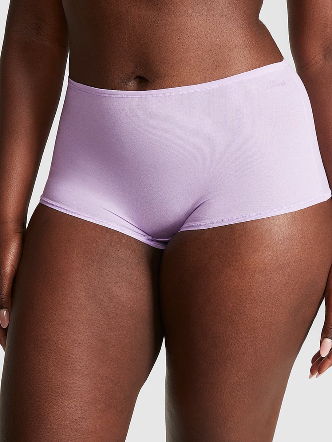 

Victoria's Secret PINK Mid-Rise Boy Short Briefs, Lavender