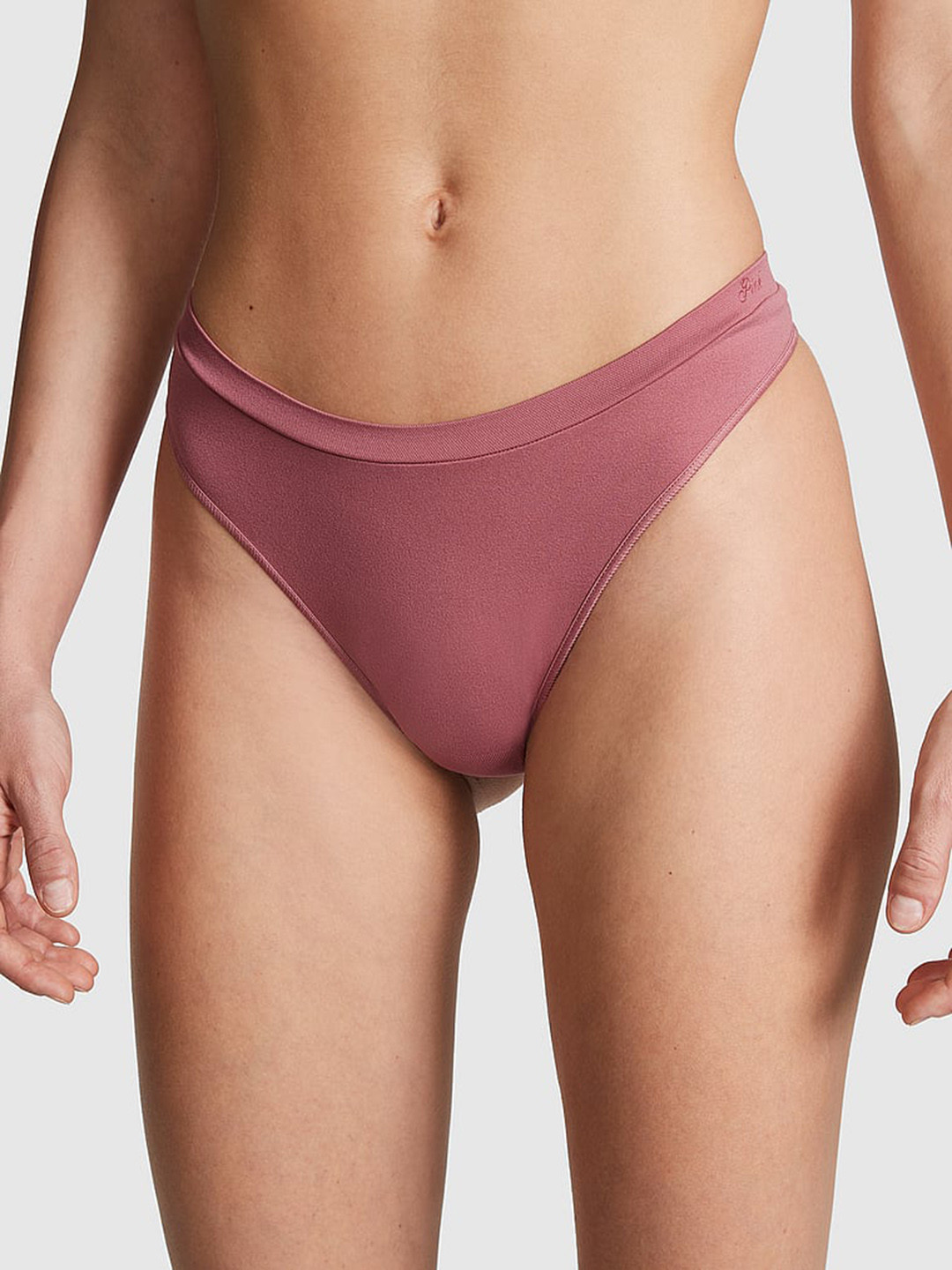 

Victoria's Secret PINK Low-Rise Seamless Scoop Thong Briefs