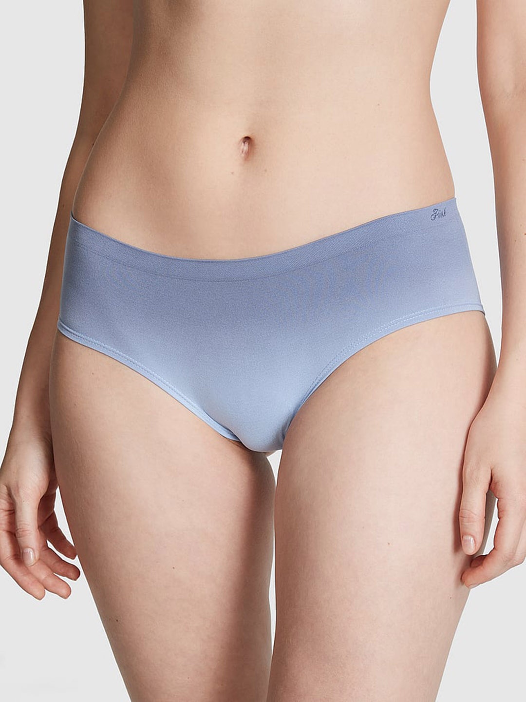 

Victoria's Secret PINK Seamless Hiphugger Hipster Briefs, Blue