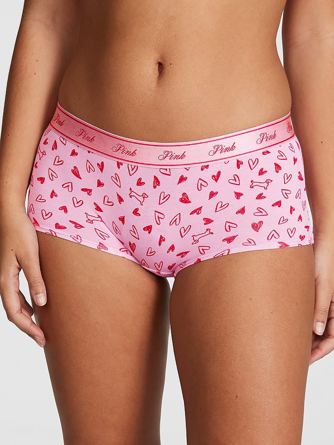 

Victoria's Secret PINK Conversational Printed Low Rise Boy Short Briefs