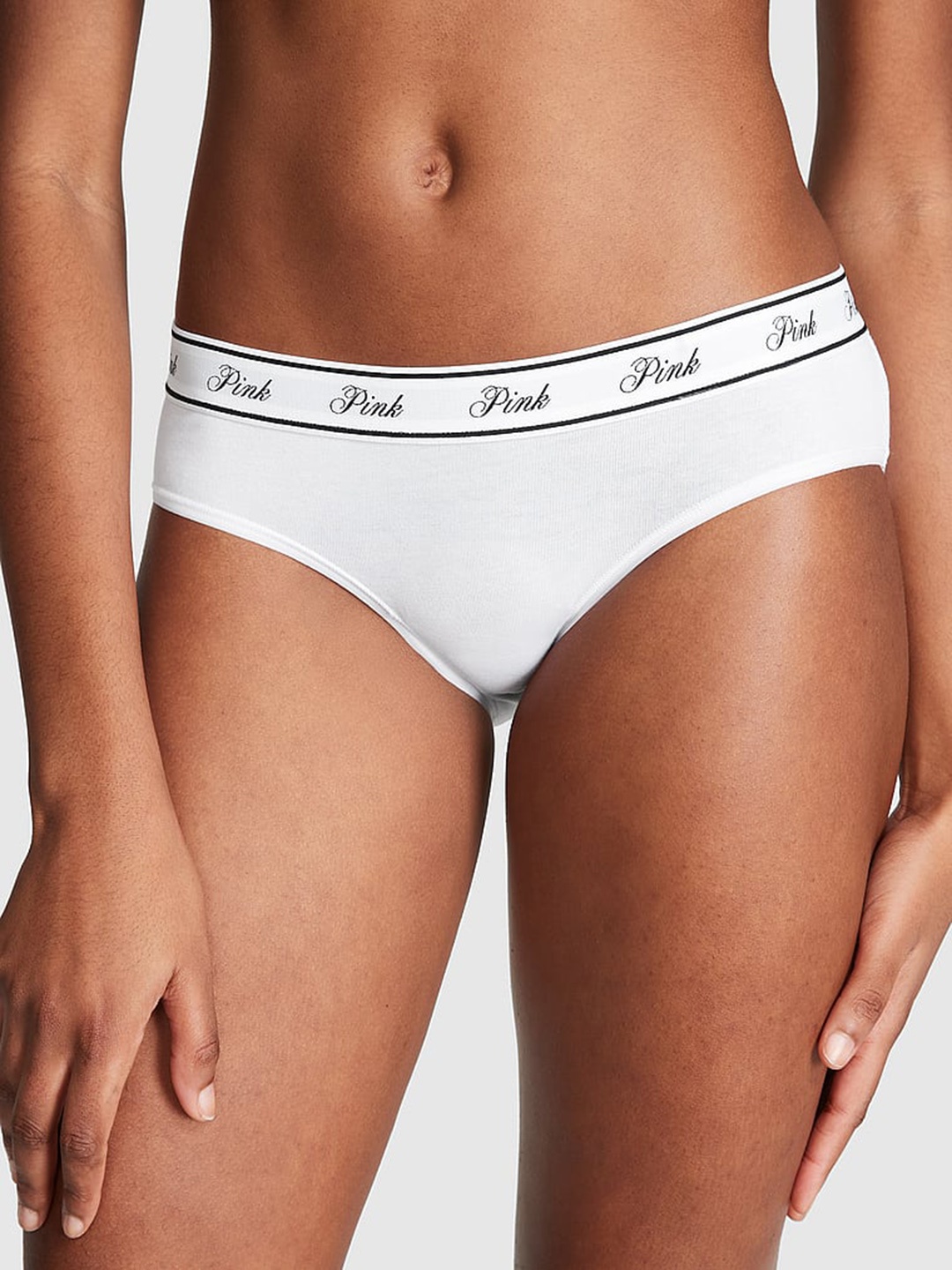 

Victoria's Secret PINK Low-Rise Hiphugger Hipster Briefs, White