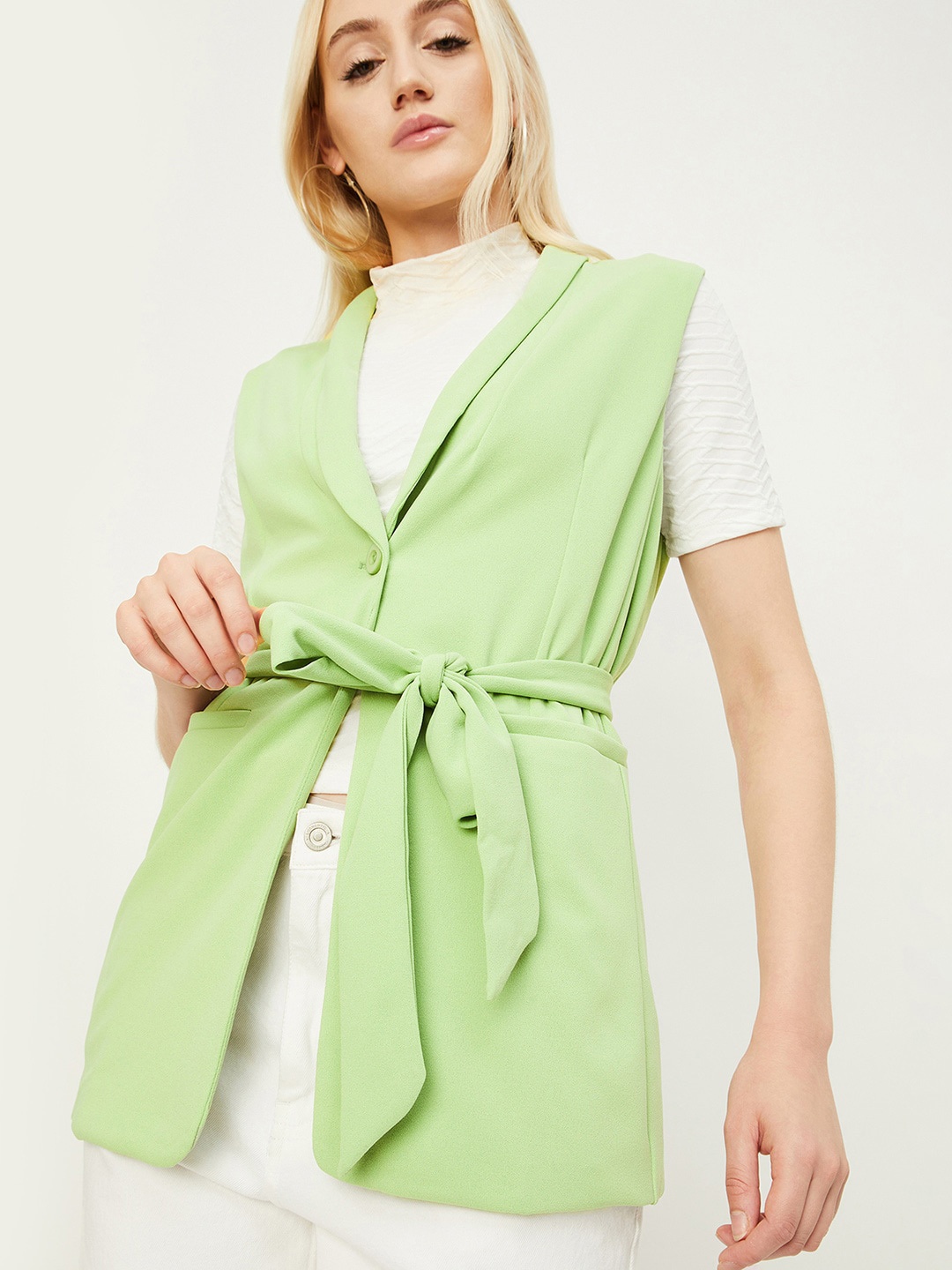 

max Longline Tailored Jacket, Green