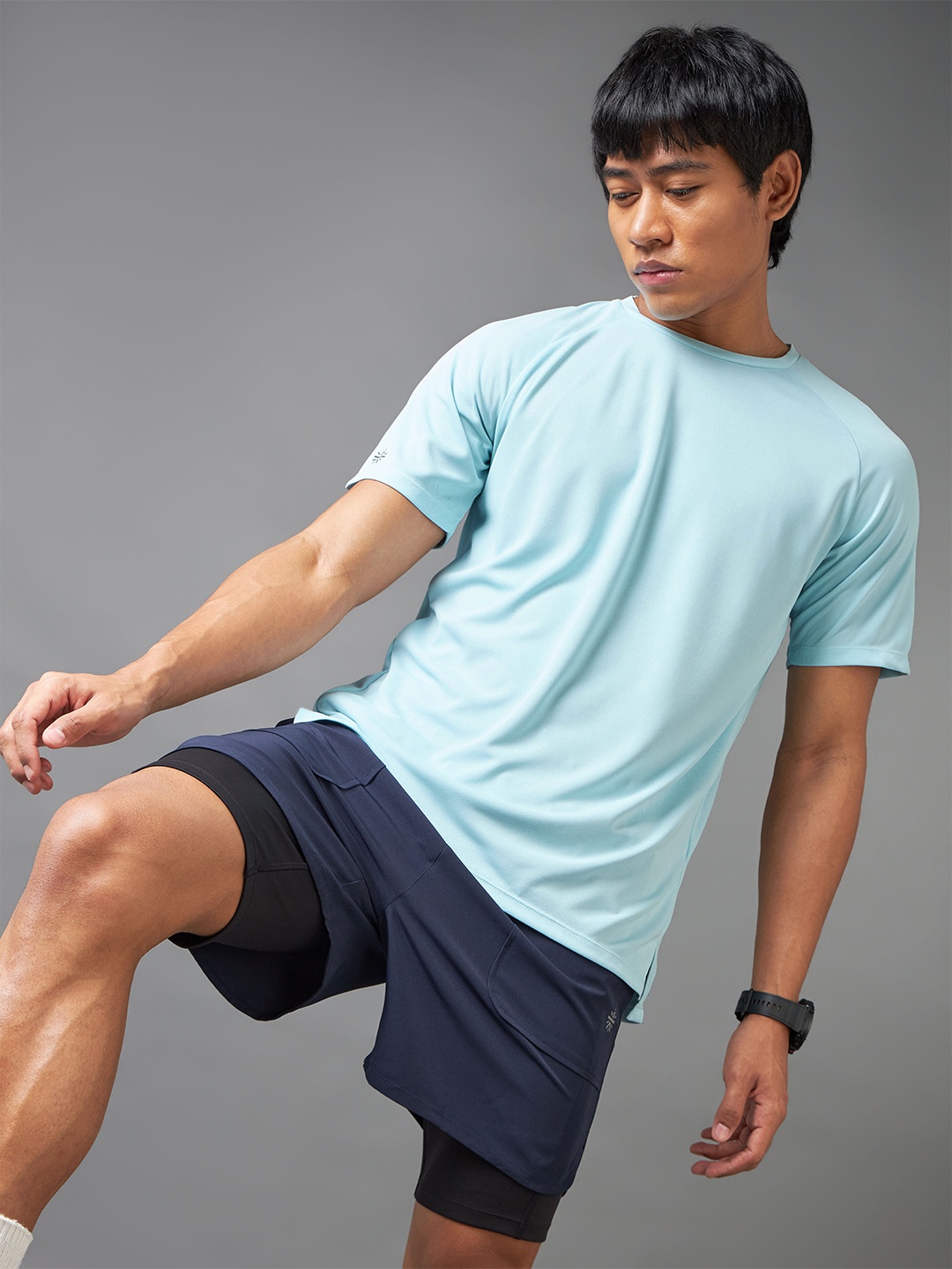 

CULT Men Regular Fit Running T-shirts, Blue