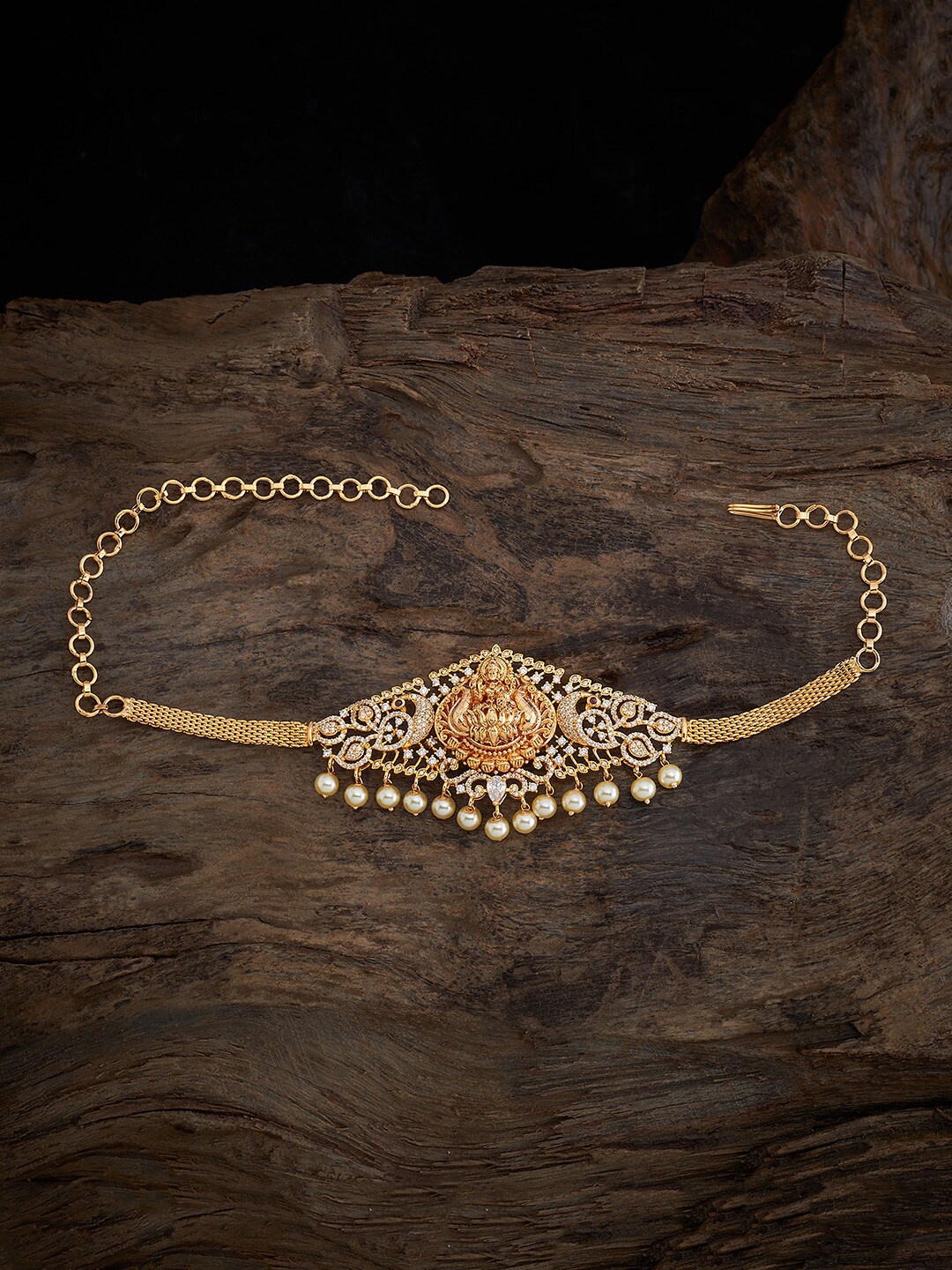 

Kushal's Fashion Jewellery Women Zircon Gold-Plated Armlet Bracelet