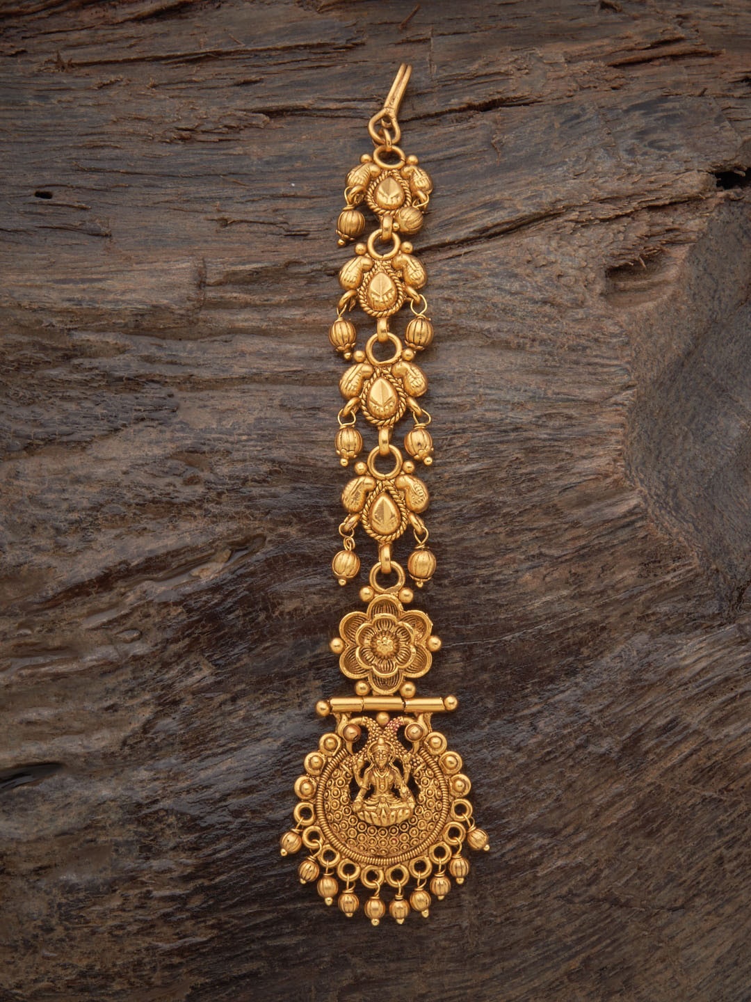 

Kushal's Fashion Jewellery Gold-Plated Maang Tikka Head Jewellery