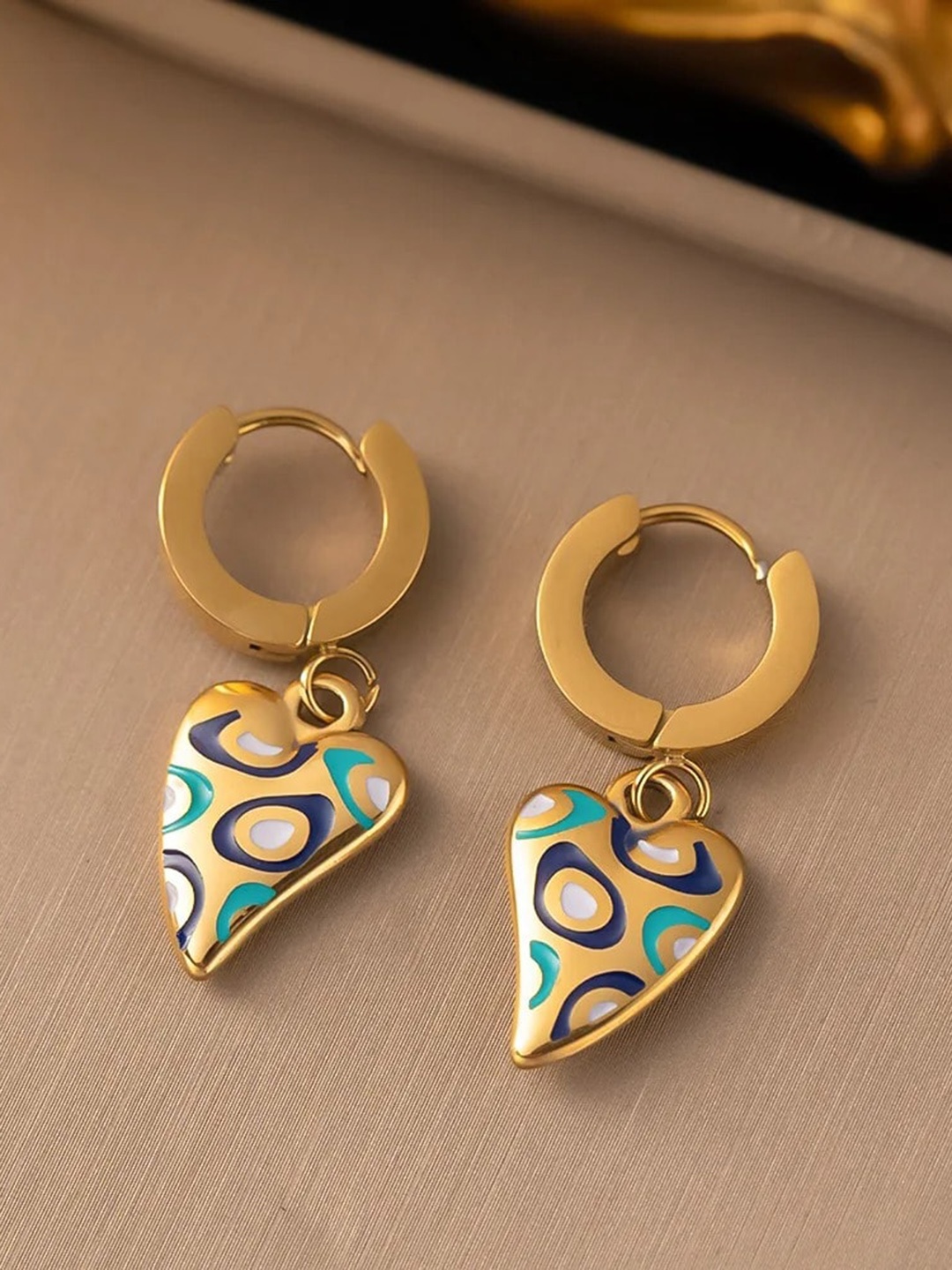 

VIEN Gold Plated Stainless Steel Hoop Earrings