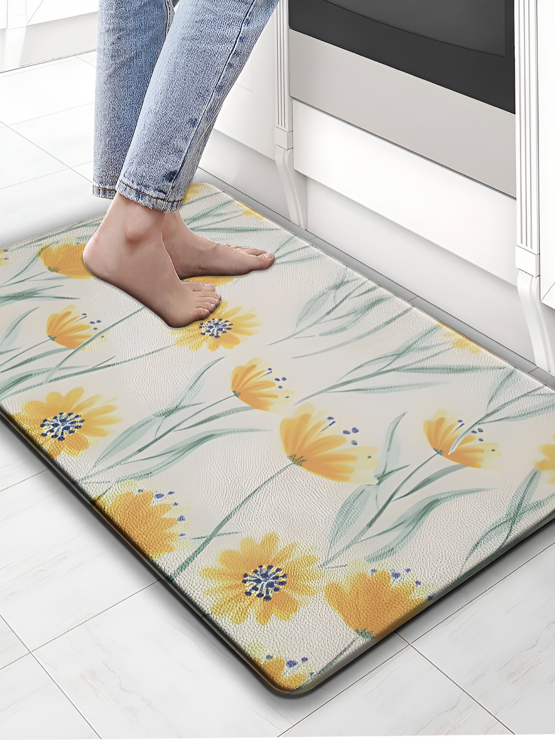 

LUXEHOME INTERNATIONAL Taupe Waterproof Anti-Skid Doormat