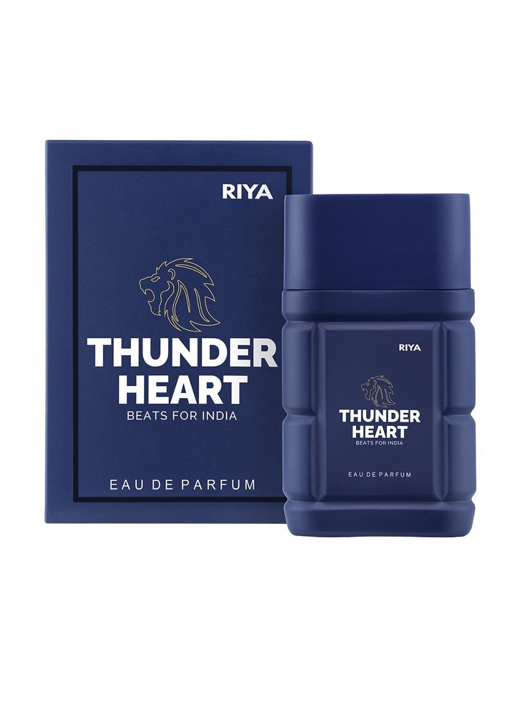 

RIYA Thunder Heart Beats For India Eau De Parfum -100ml, Navy blue