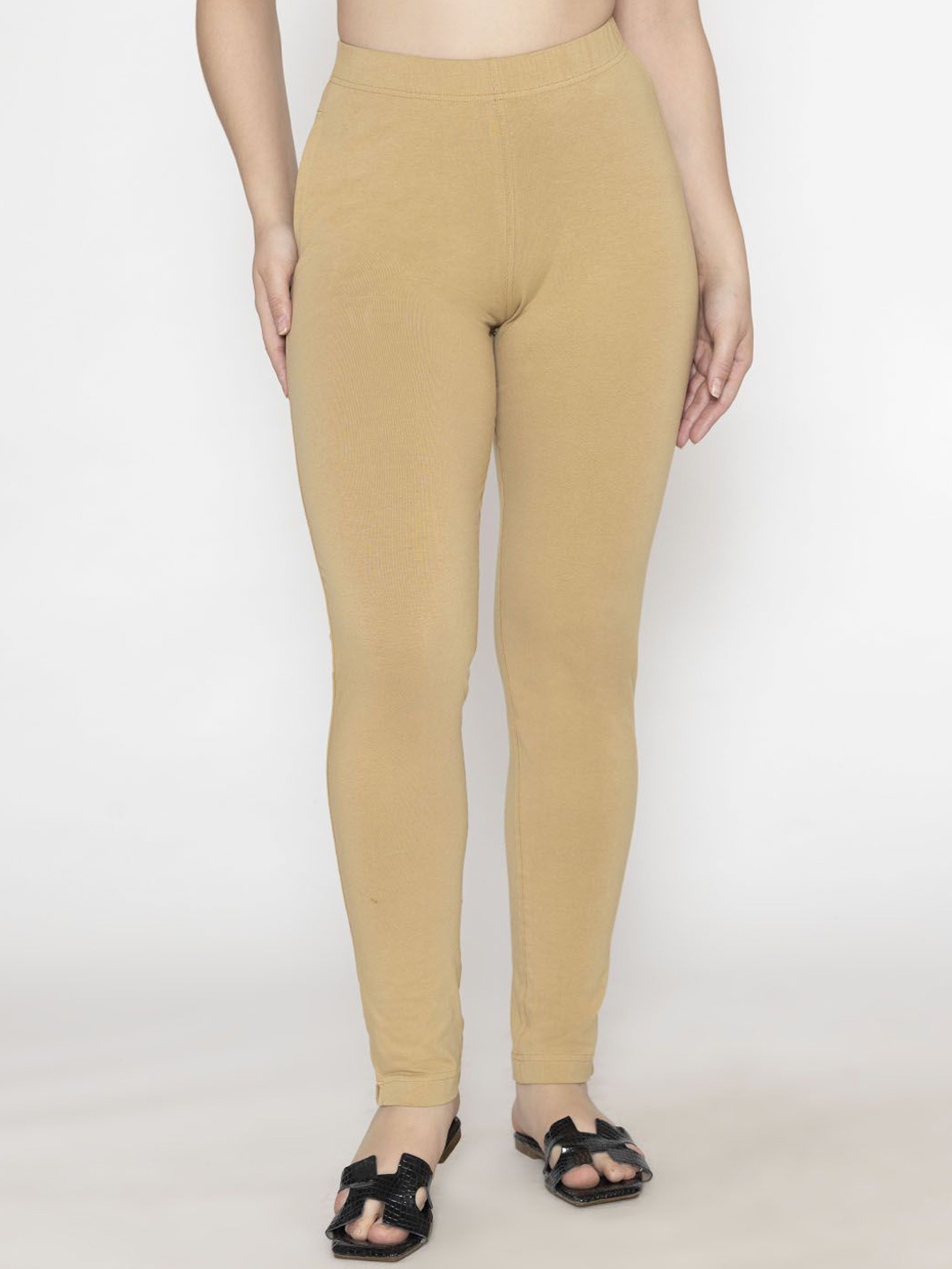 

Bonjour Ankle Length Cotton Kurti Pant, Beige