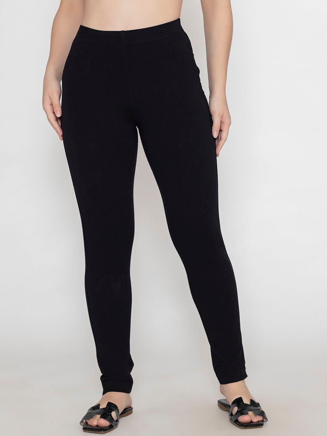 

Bonjour Ankle Length Leggings, Black