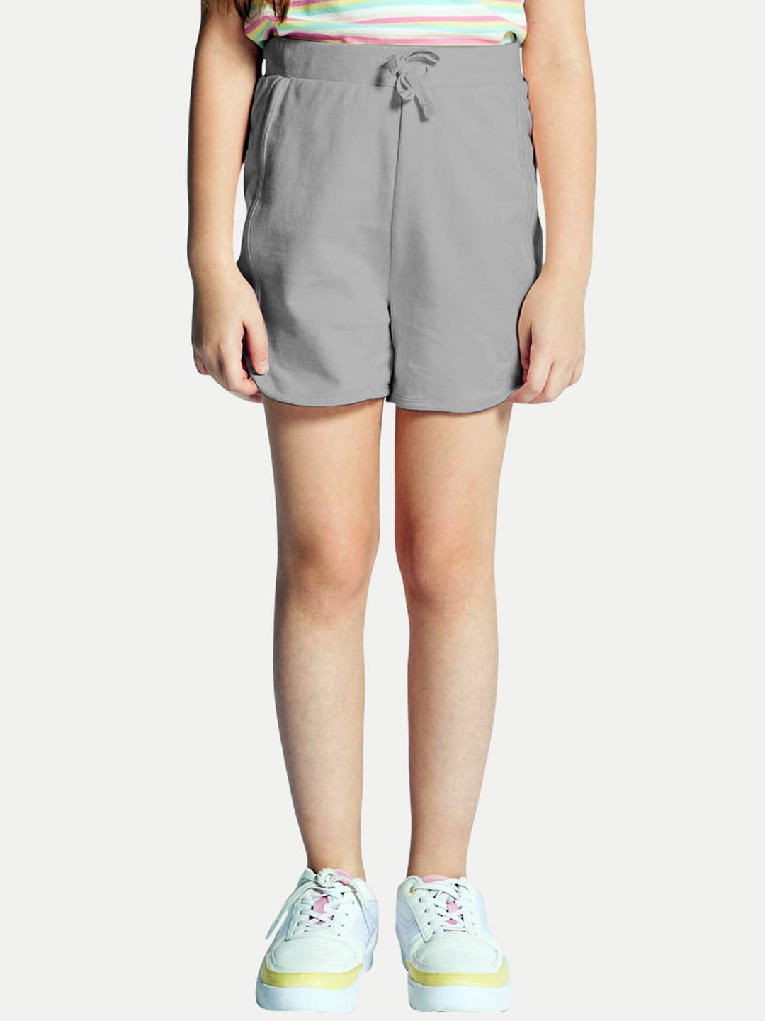 

BAESD Girls Mid-Rise Shorts, Grey