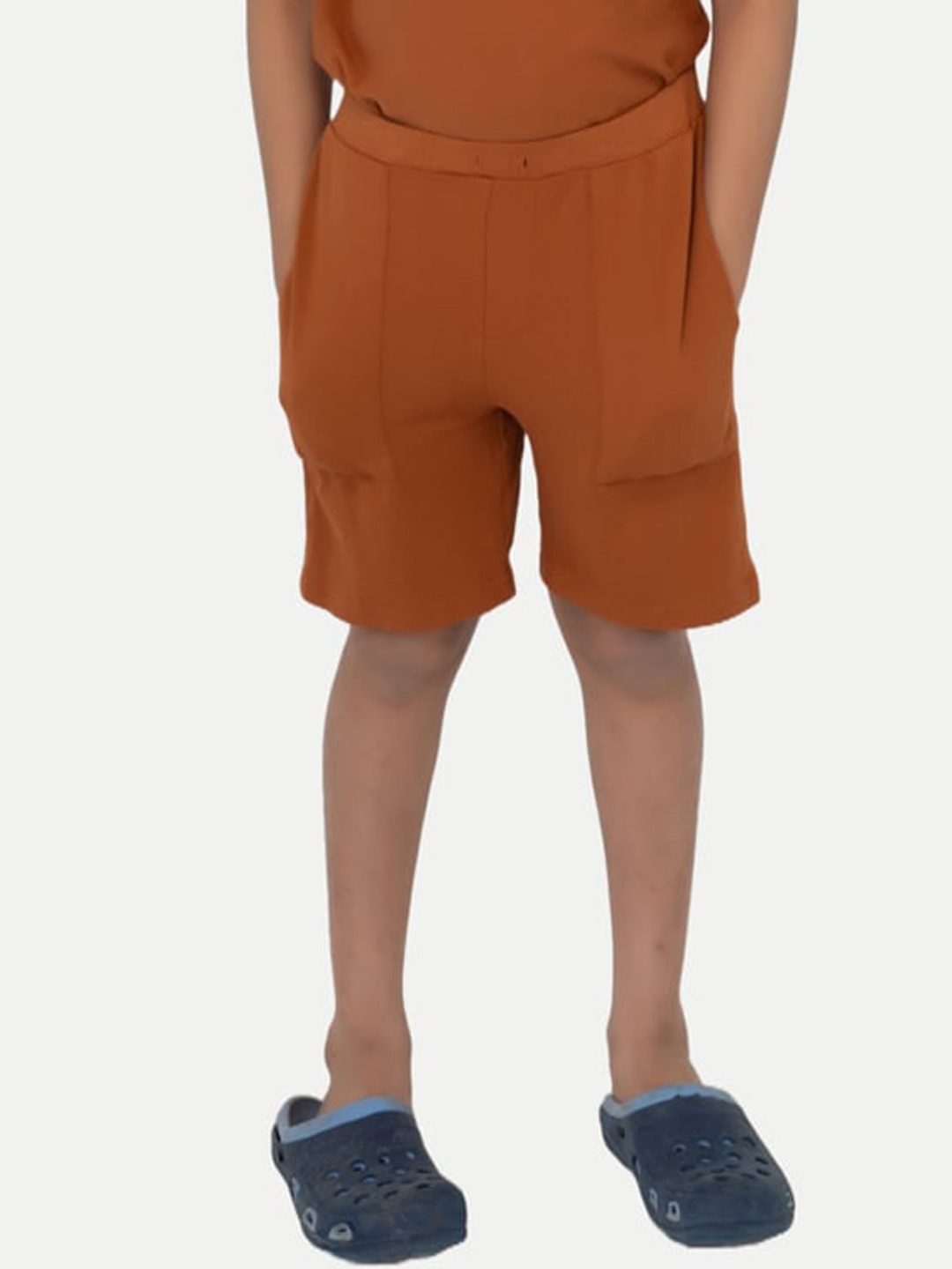 

BAESD Boys Mid-Rise Cotton Regular Shorts, Orange
