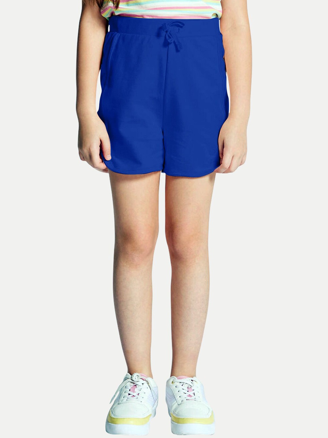 

BAESD Girls Mid-Rise Regular Shorts, Blue