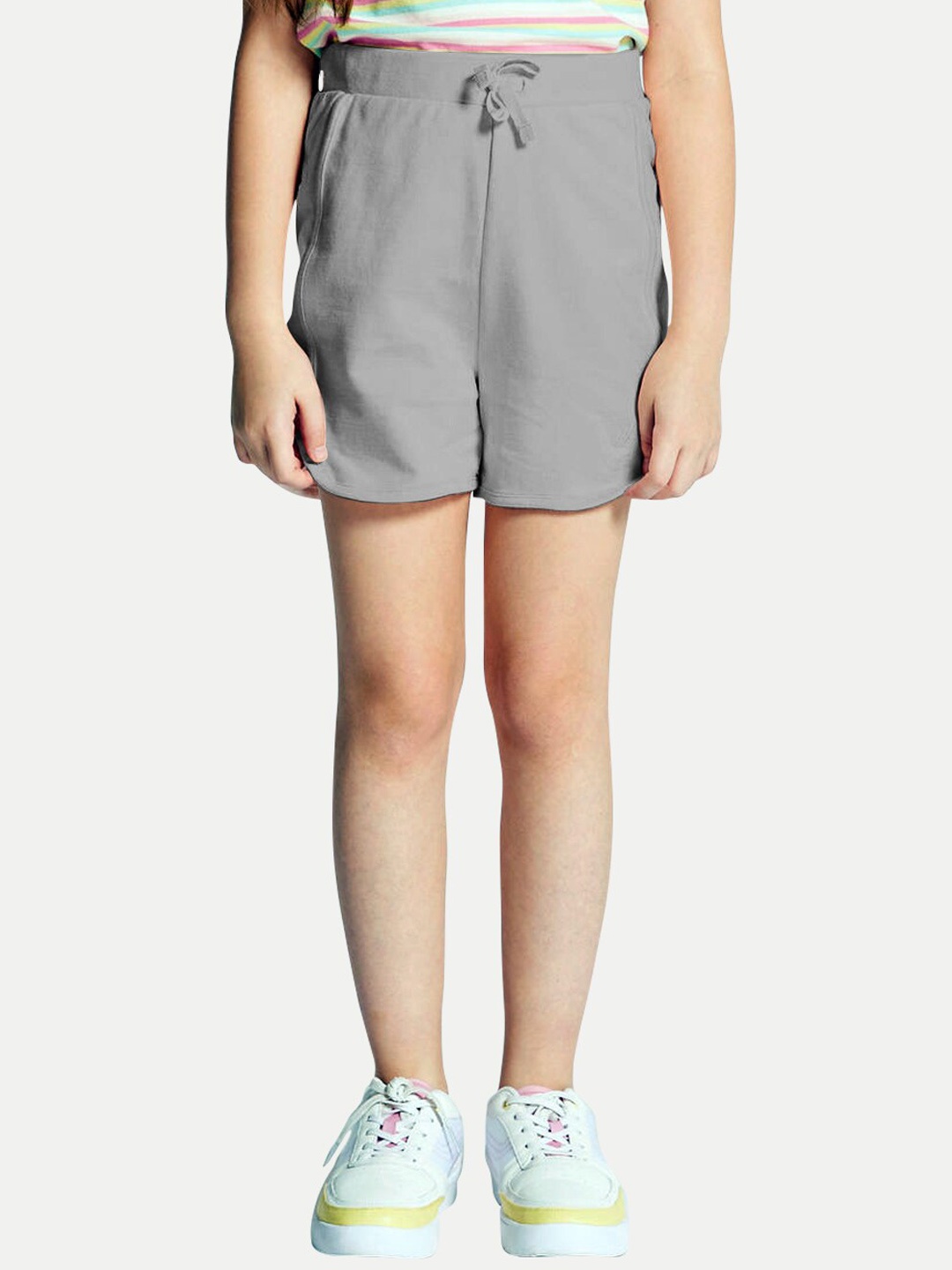 

BAESD Girls Mid-Rise Regular Shorts, Grey