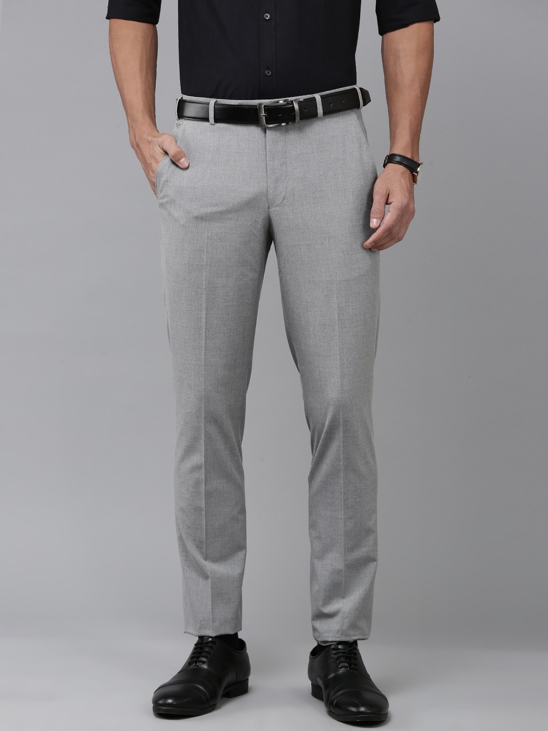 

Park Avenue Men Neo Fit Formal Trousers, Grey