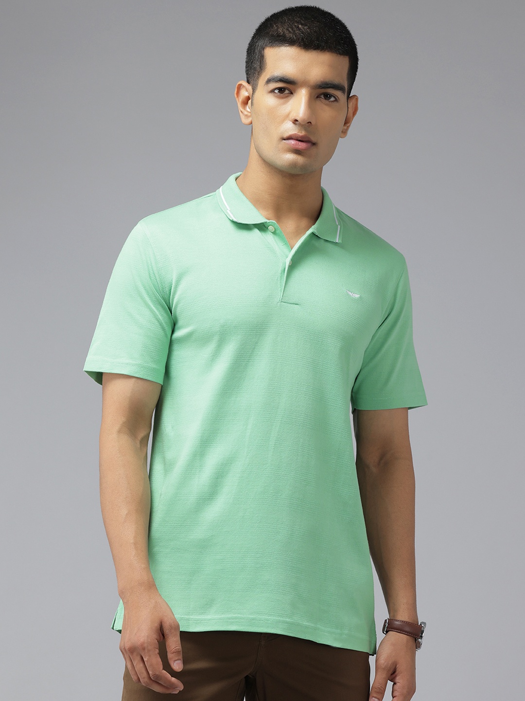 

Park Avenue Polo Collar Slim Fit T-shirt, Green