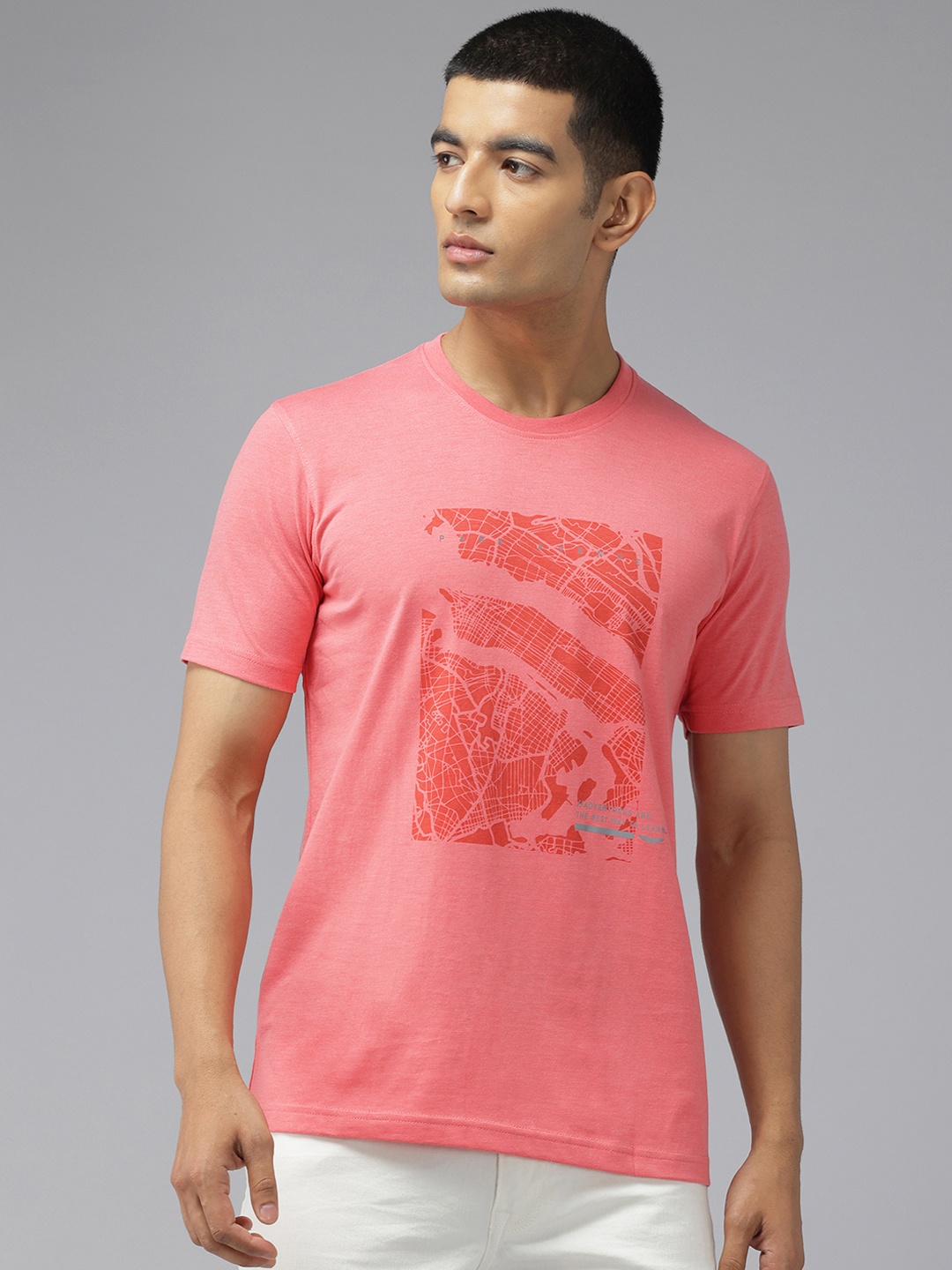 

Park Avenue Polo Collar Slim Fit T-shirt, Coral