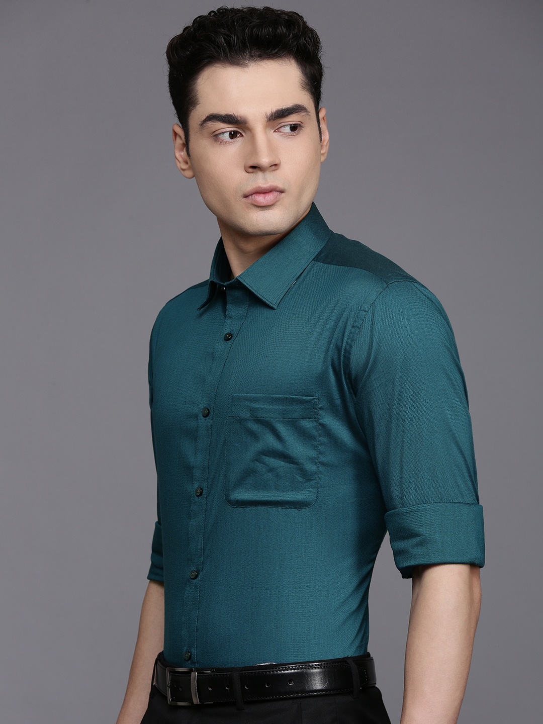 

Raymond Slim Fit Formal Shirt, Teal