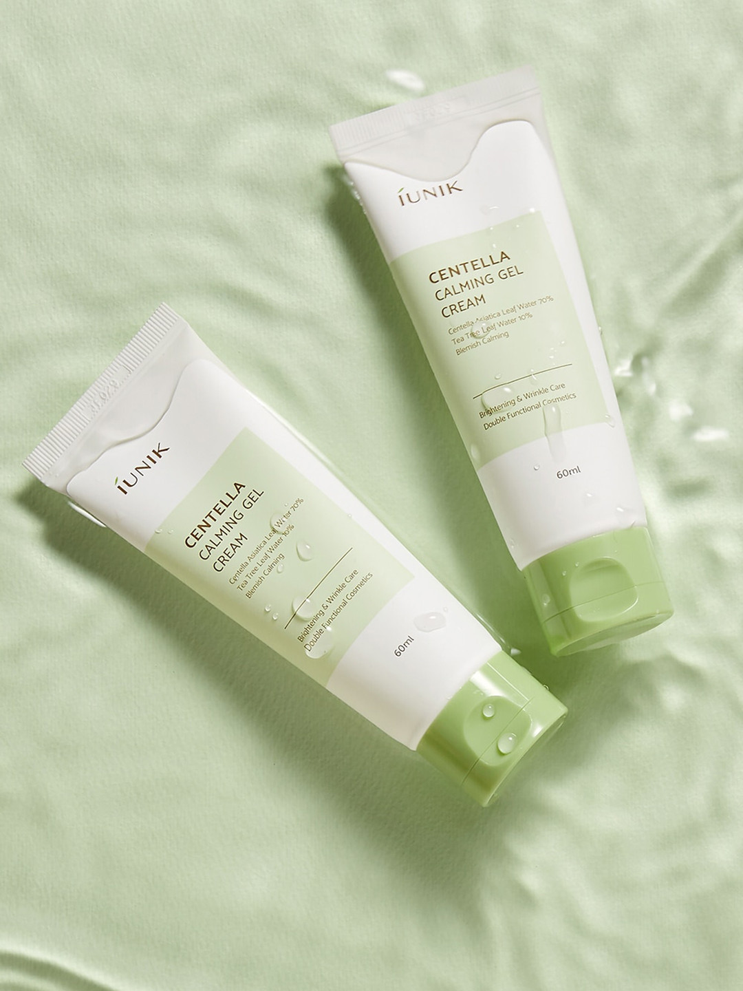 

iUNIK Centella Calming Gel Cream For Brightening & Wrinkle Care-60ml, Transparent