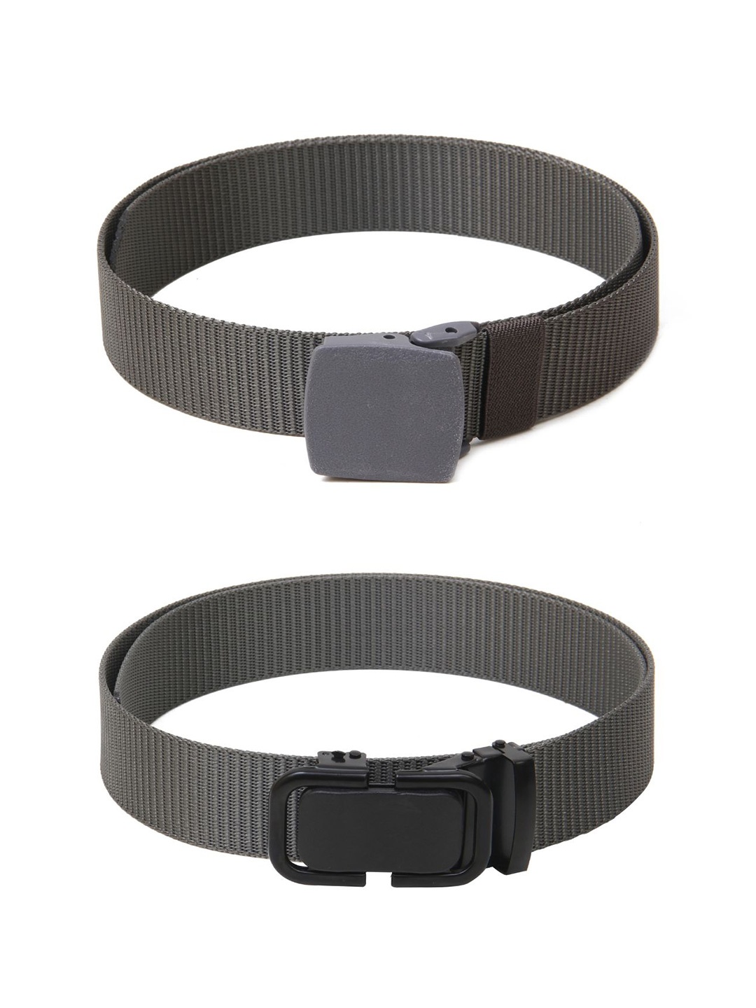 

Calvadoss Women Canvas Textured Belt, Grey