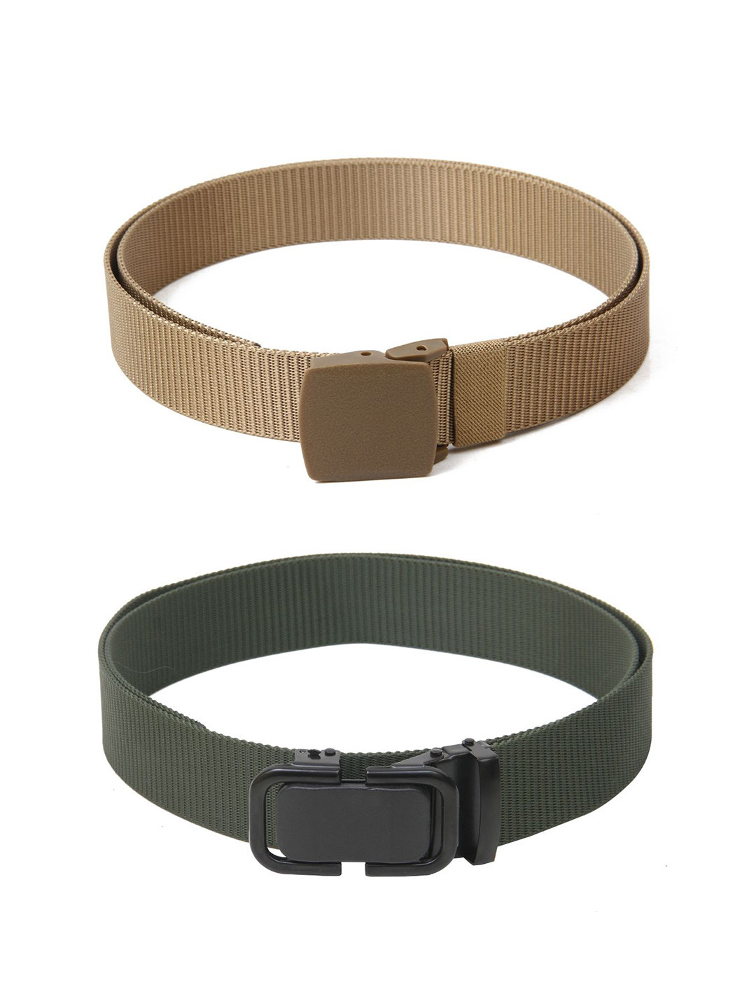 

Calvadoss Women Canvas Textured Belt, Beige