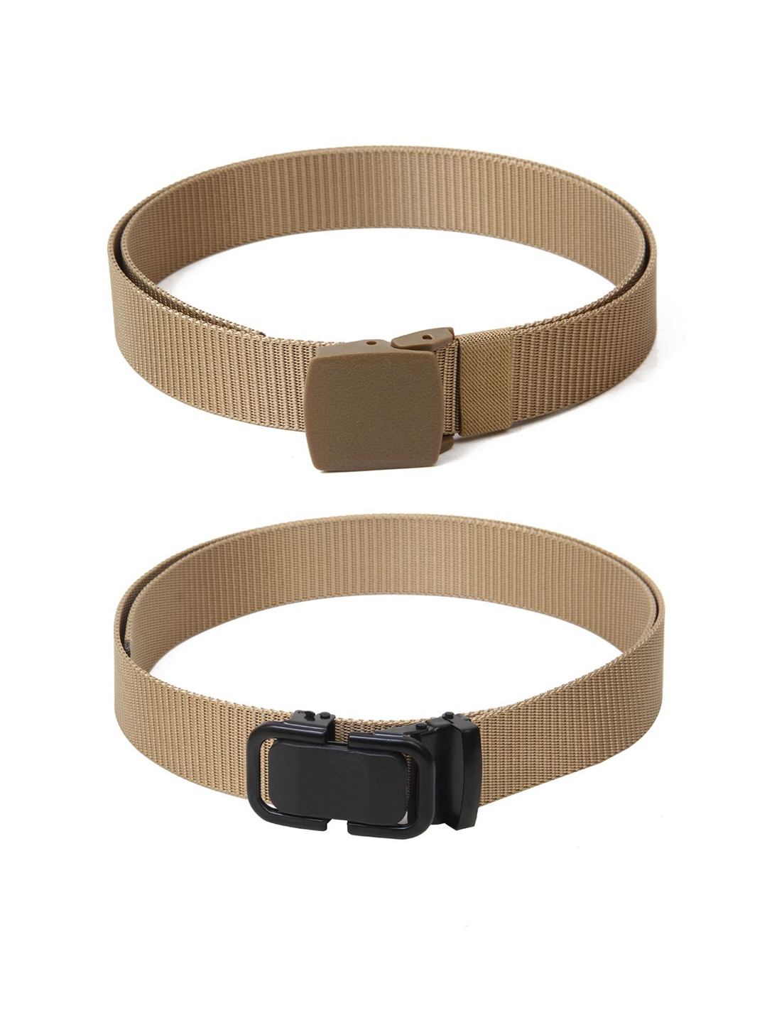 

Calvadoss Women Canvas Textured Belt, Beige