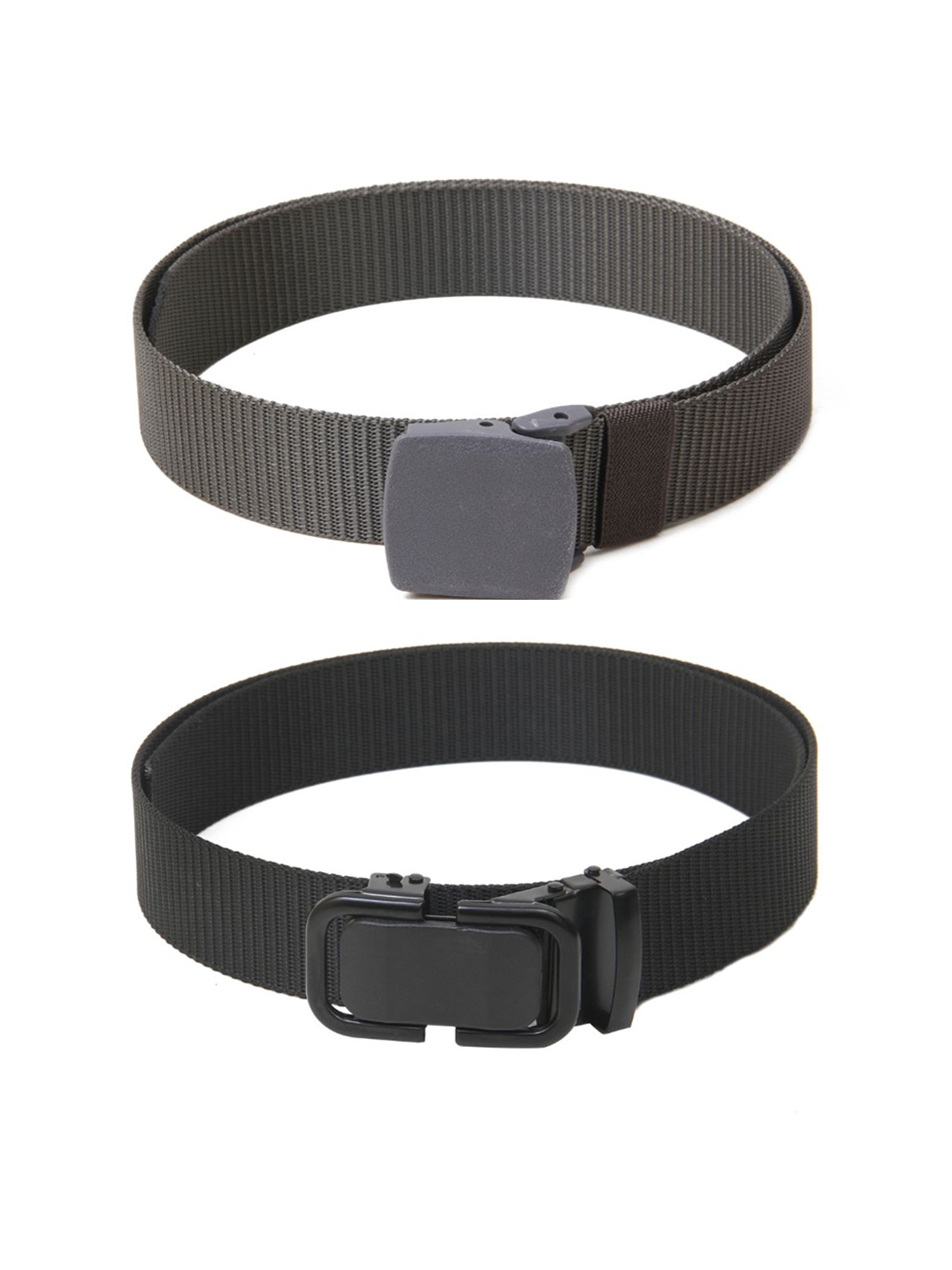 

Calvadoss Women Canvas Textured Belt, Grey