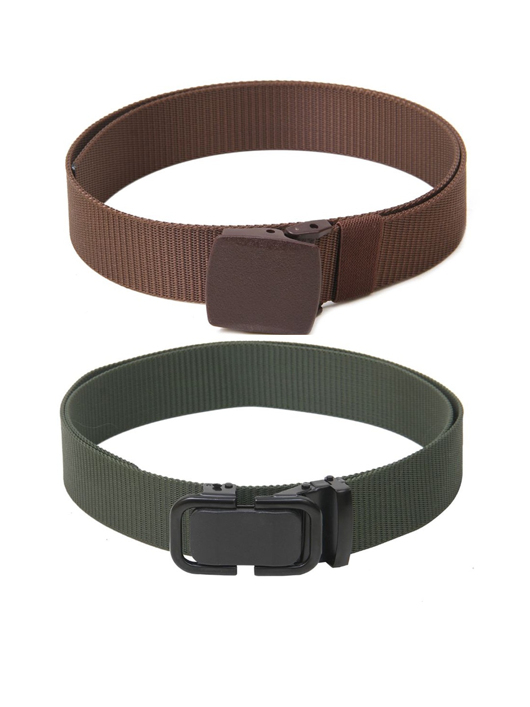 

Calvadoss Women Canvas Textured Belt, Brown