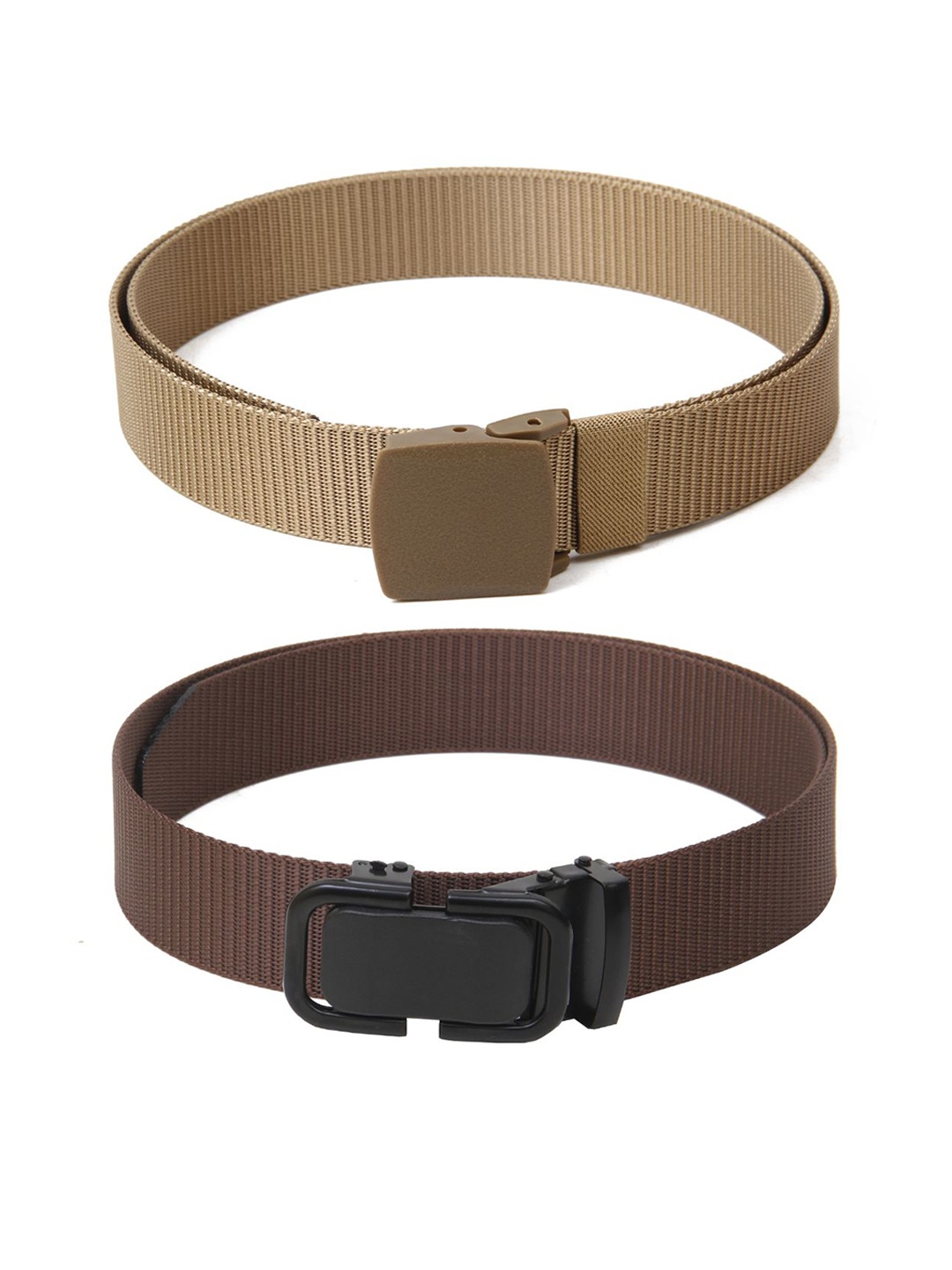 

Calvadoss Women Canvas Textured Belt, Beige