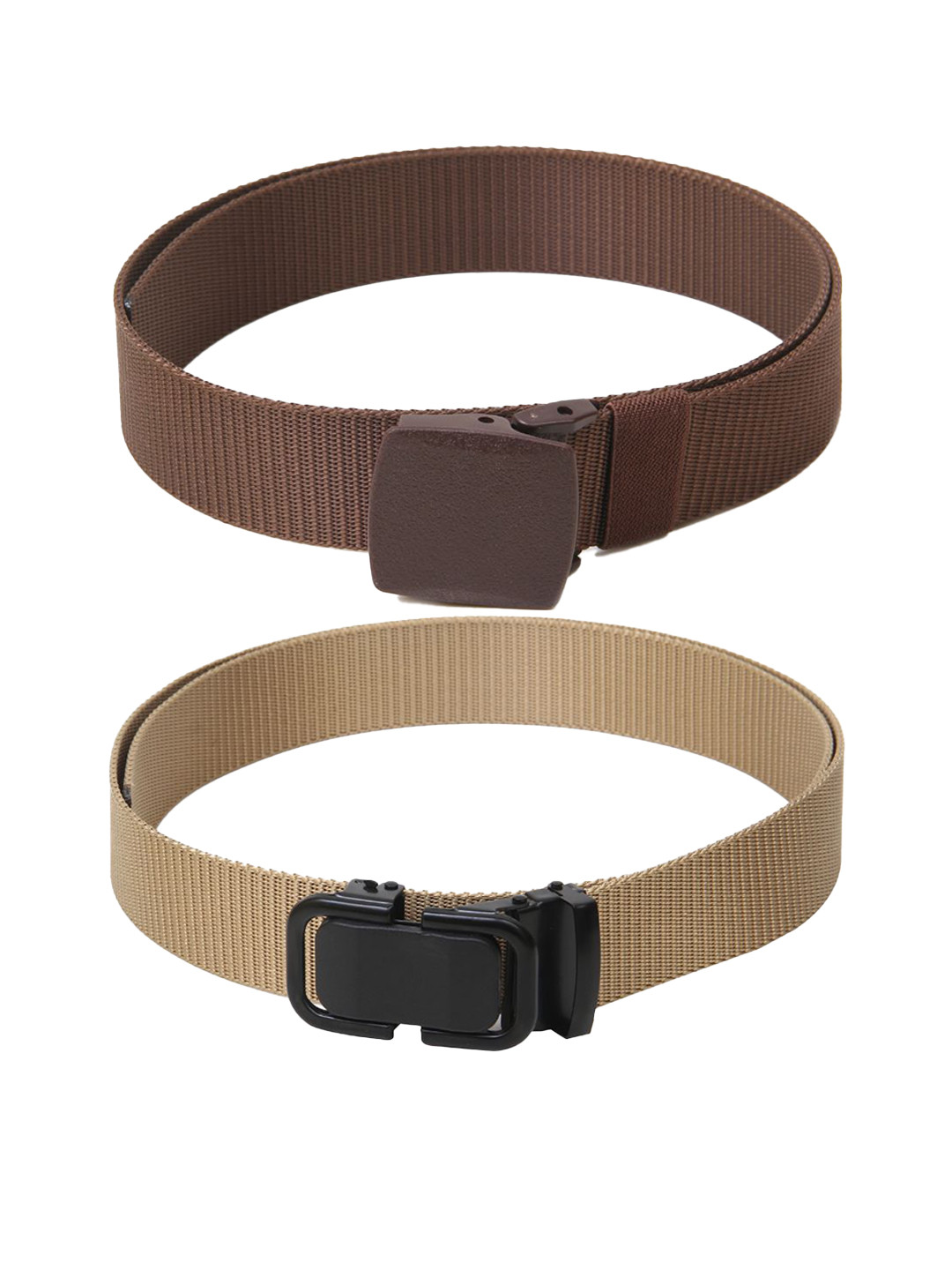 

Calvadoss Women Canvas Textured Belt, Brown