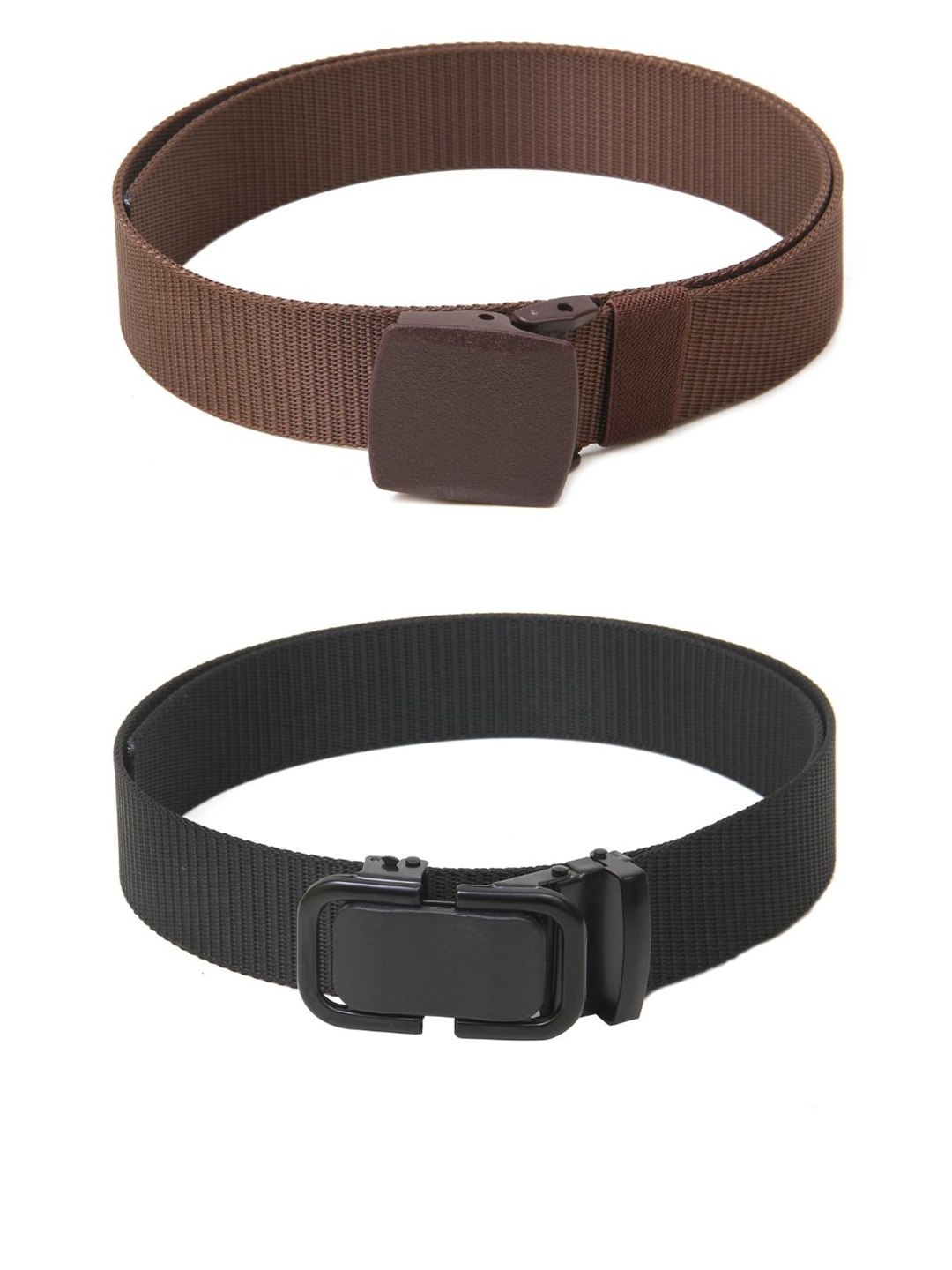 

Calvadoss Boys Set Of 2 Textured Belts, Brown