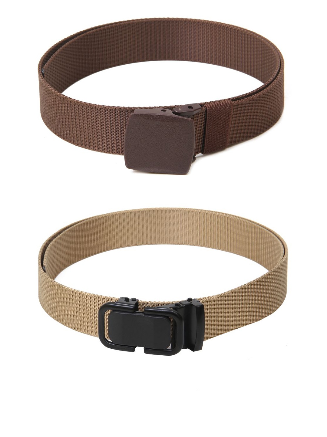 

Calvadoss Boys Set Of 2 Textured Polyester Canvas Belts, Brown