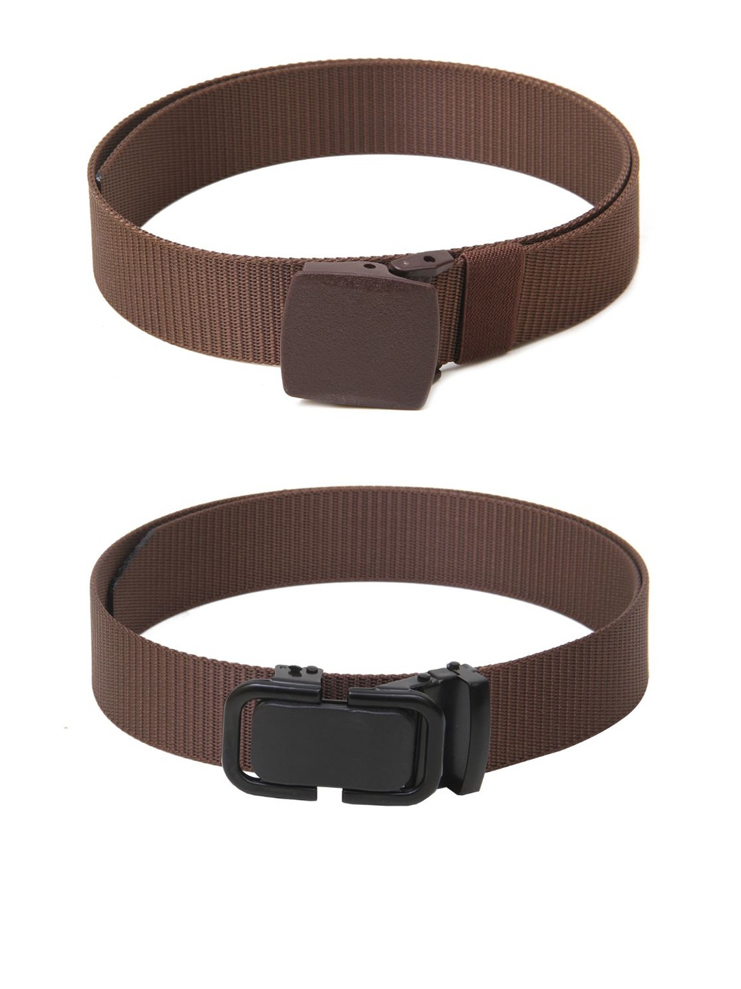 

Calvadoss Boys Set Of 2 Textured Polyester Canvas Belts, Brown