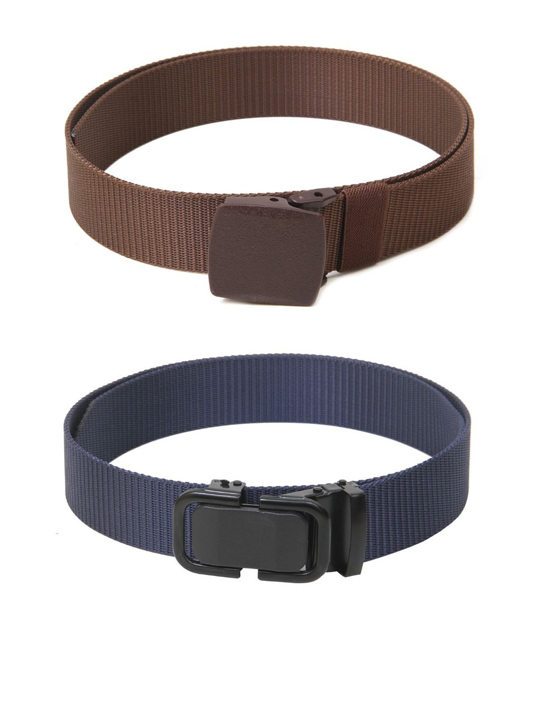 

Calvadoss Boys Set Of 2 Textured Polyester Canvas Belts, Brown